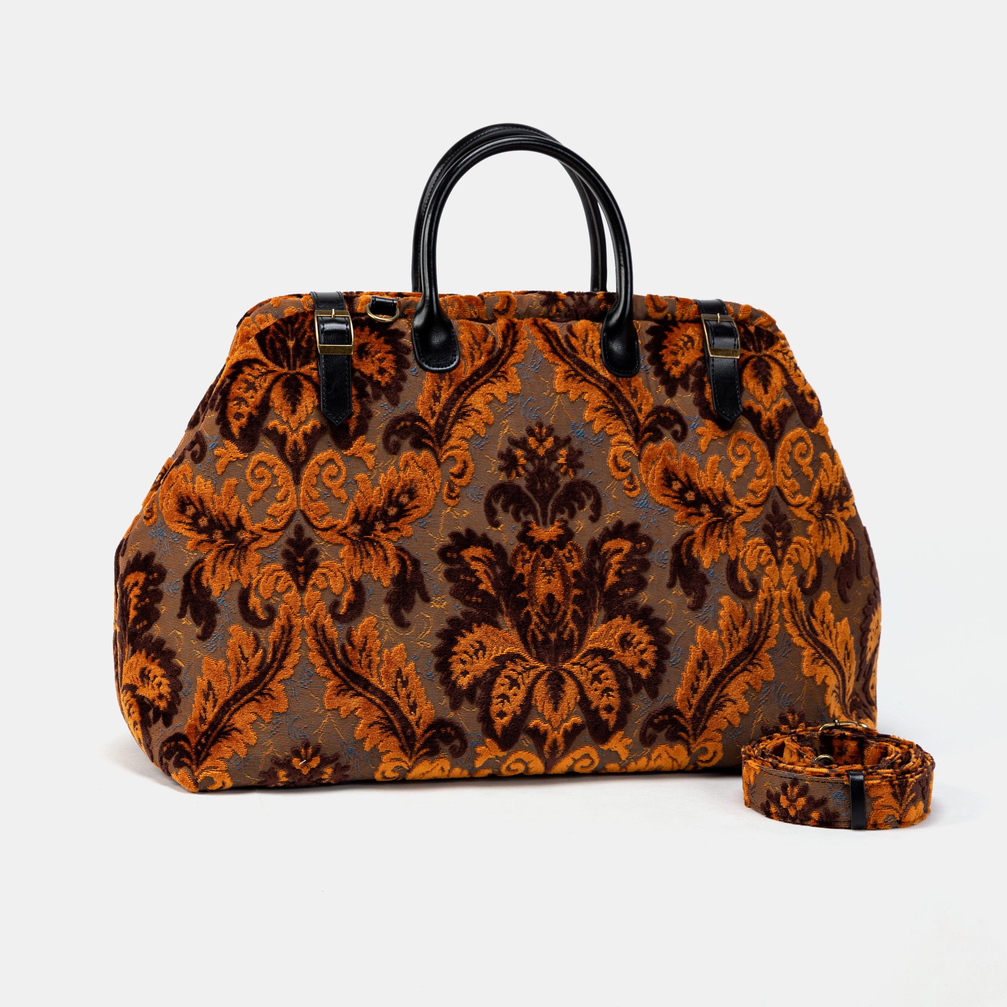 Burnout Velvet Revival Sienna Large Carpetbag  of America with belt