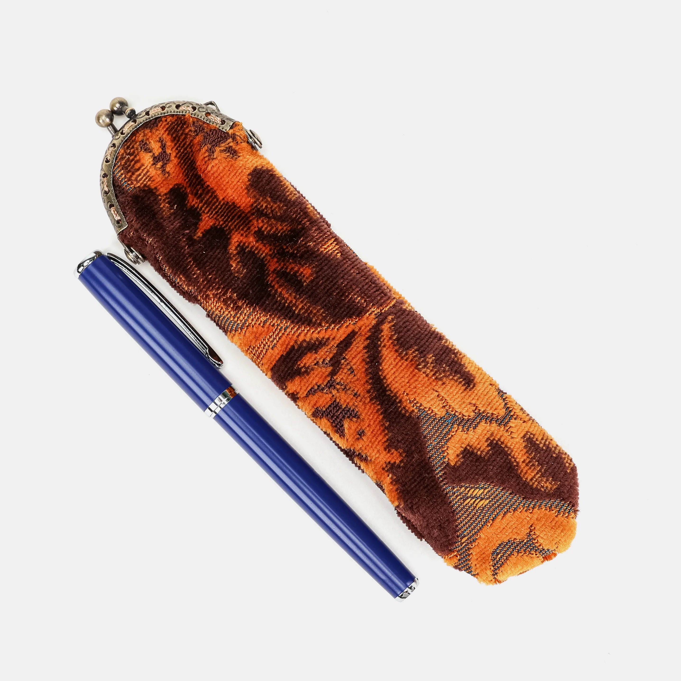 Burnout Velvet Revival Sienna Solo Pen Case Carpetbag of America main