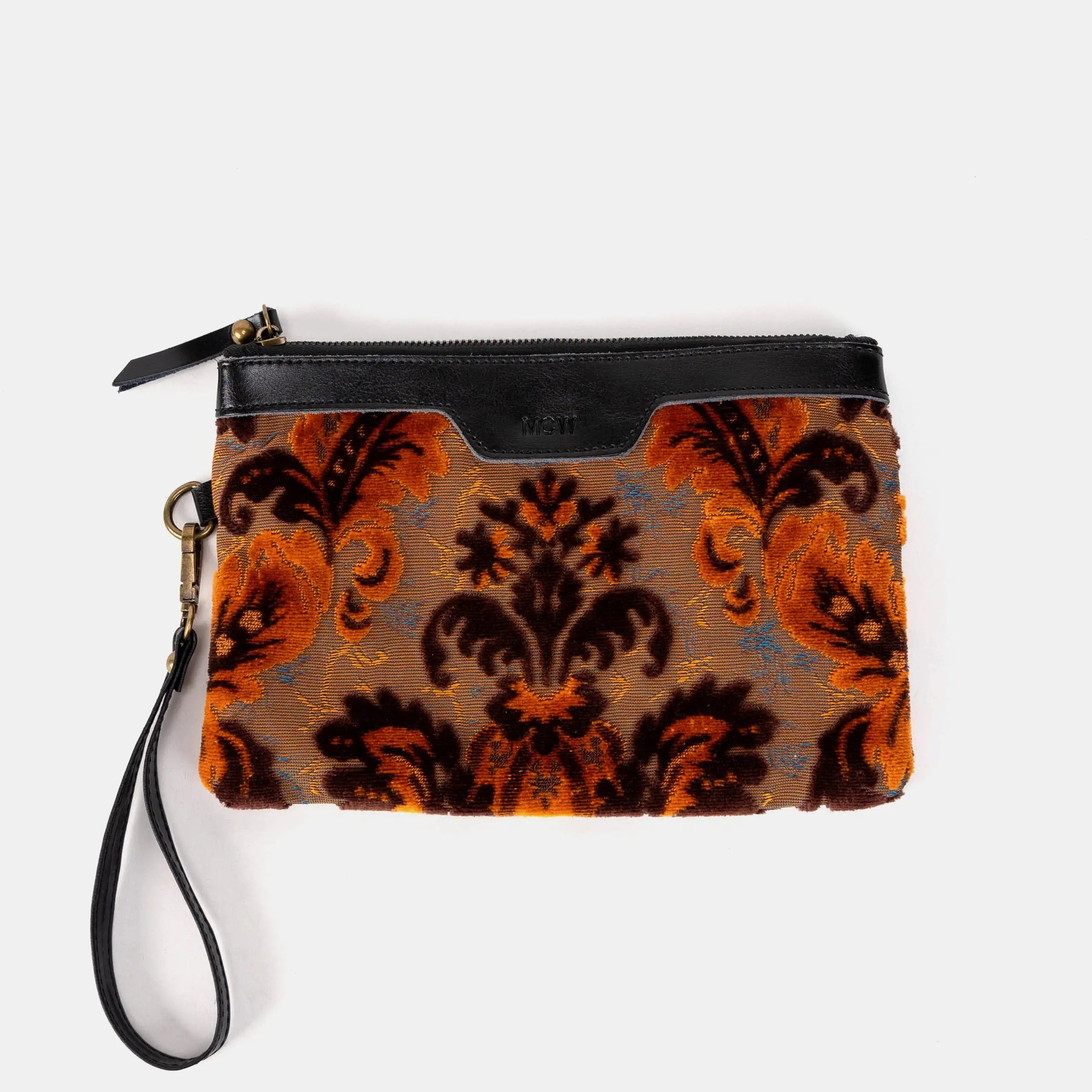 Burnout Velvet Revival Sienna Wristlet Clutch