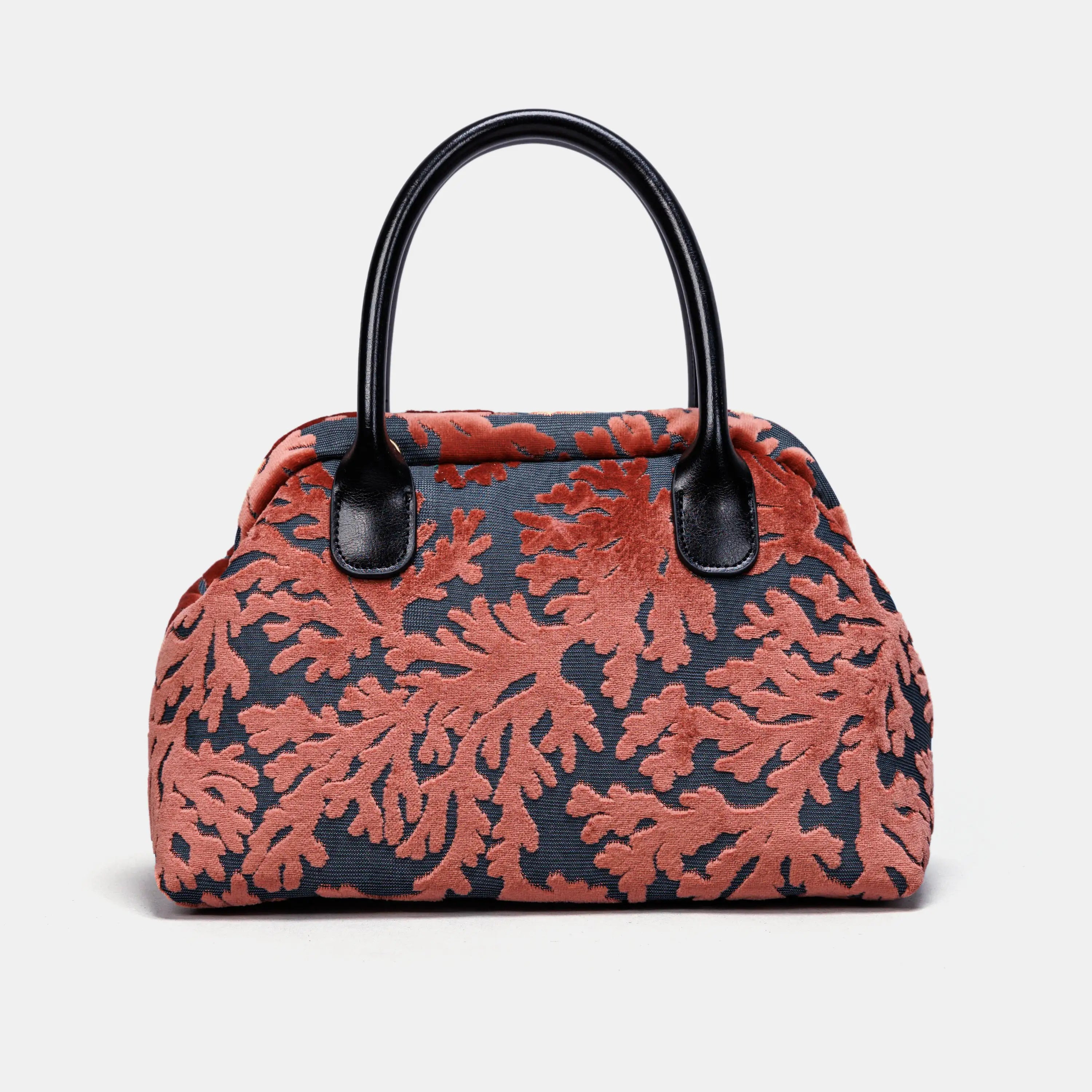 St Tropez Scuba Coral Carpet Satchel carpet bag MCW Handmade of America main