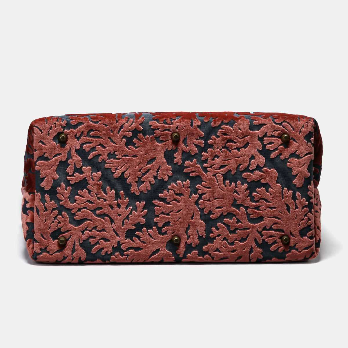 Burnout Velvet St Tropez Scuba Coral Mary Poppins Weekender Carpetbag bottom