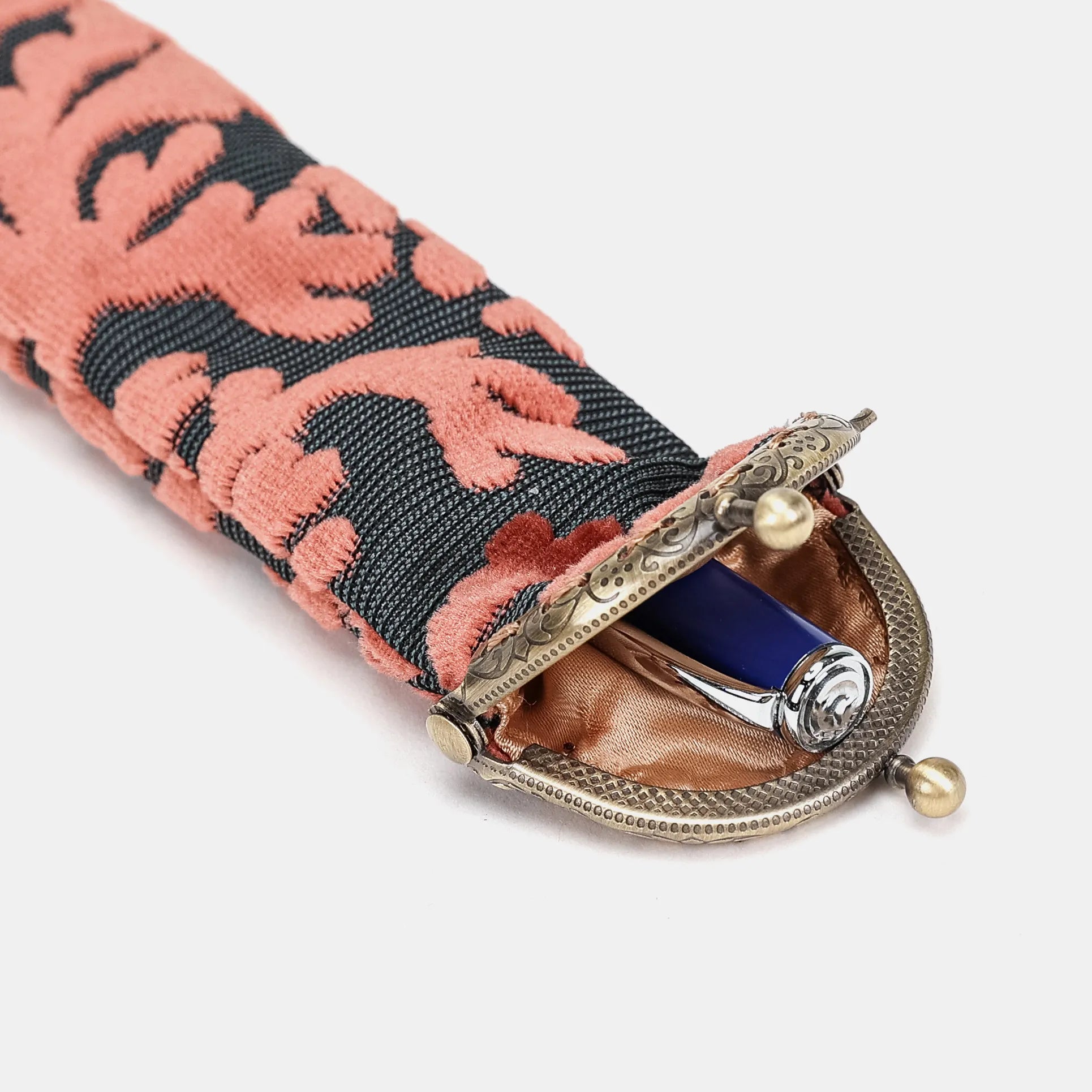 Burnout Velvet St Tropez Scuba Coral Solo Pen Case of America open