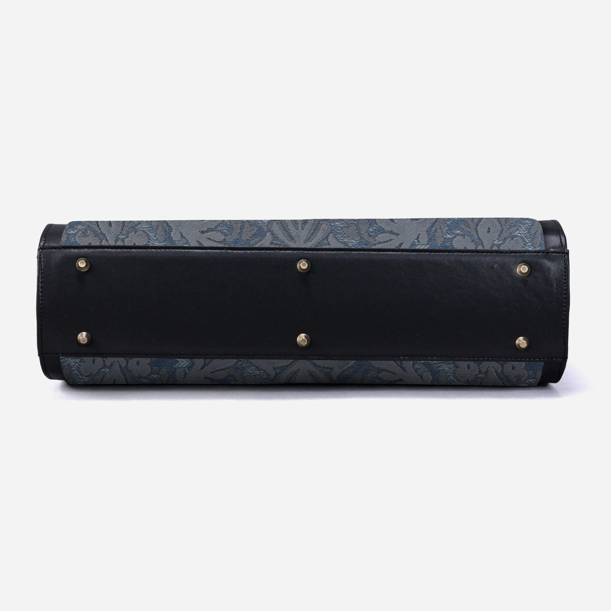 Burnout Velvet Steel Blue Business Tote of America bottom