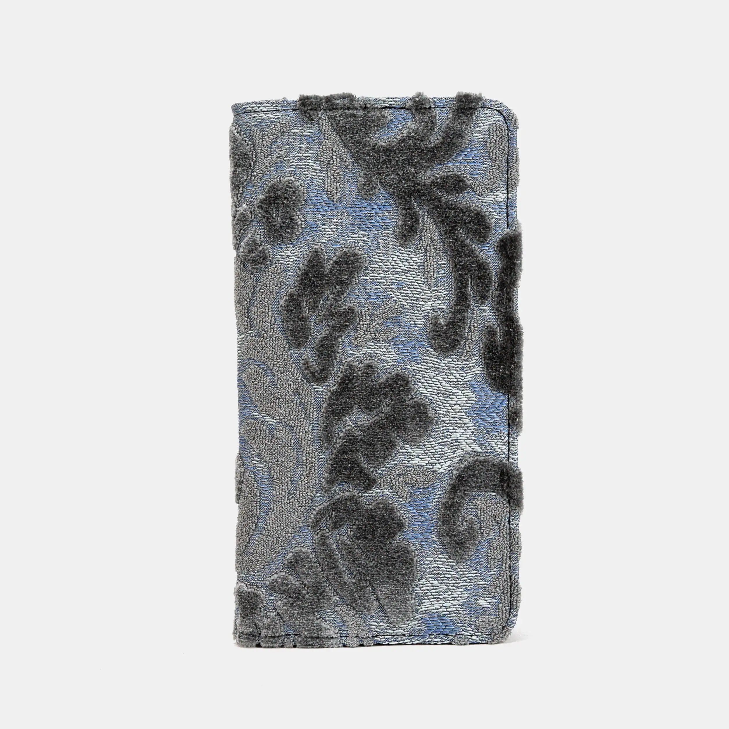 Burnout Velvet Steel Blue Checkbook Cover of America main