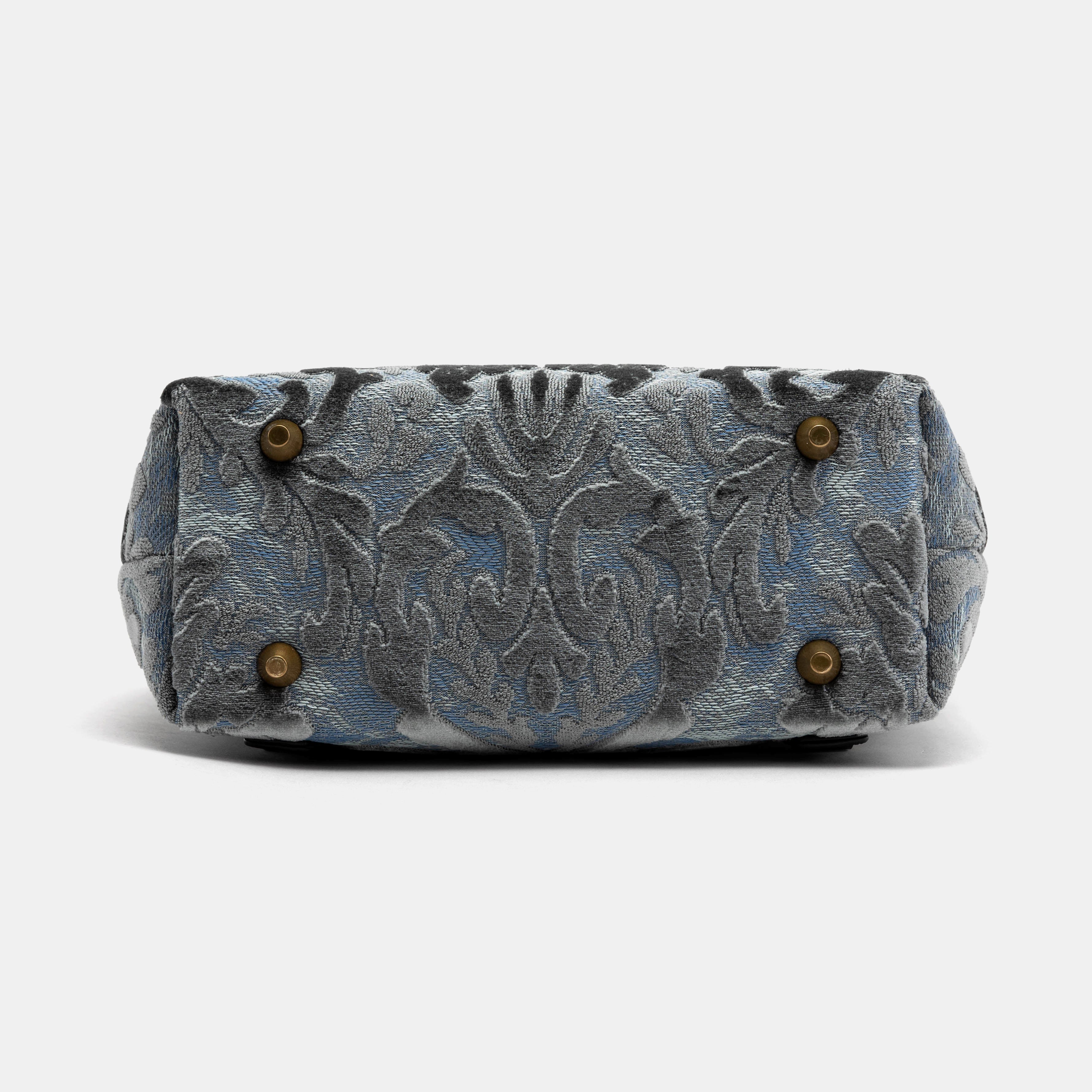 Burnout Velvet Steel Blue Everyday Backpack of America bottom