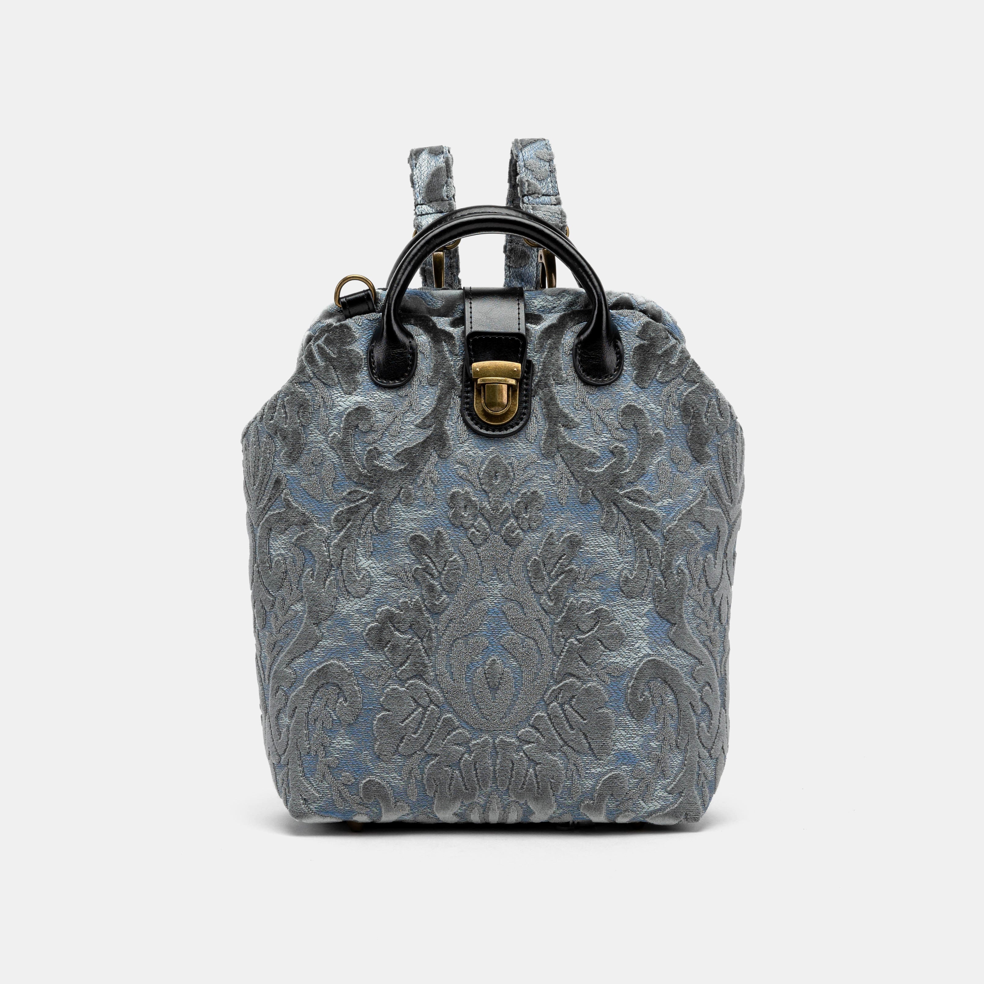 Burnout Velvet Steel Blue Everyday Backpack of America front