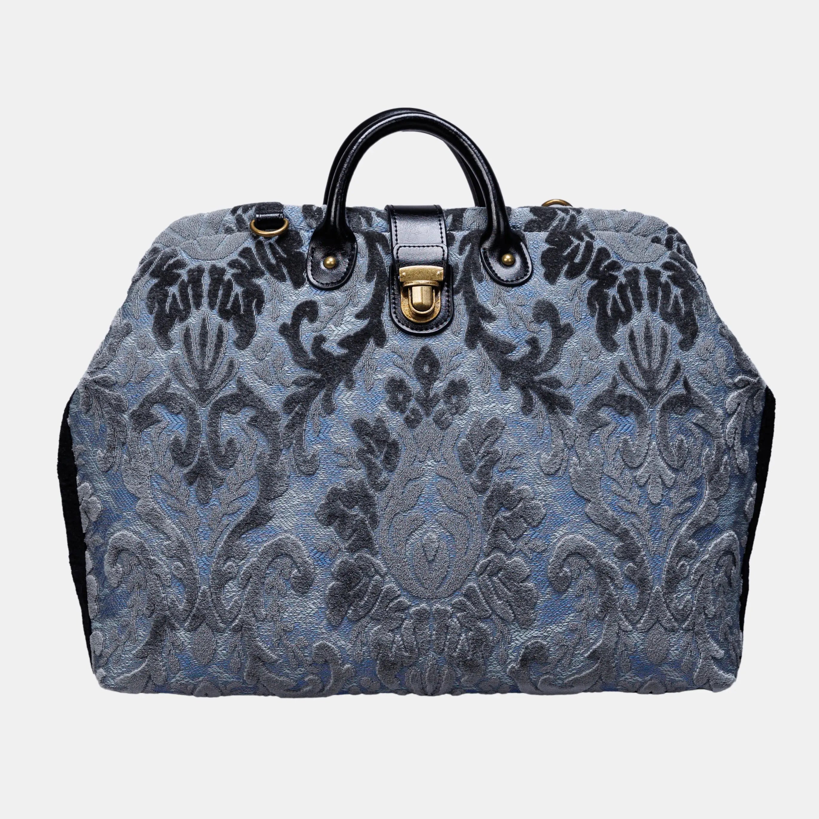 Burnout Velvet Steel Blue carpet bag  of America main