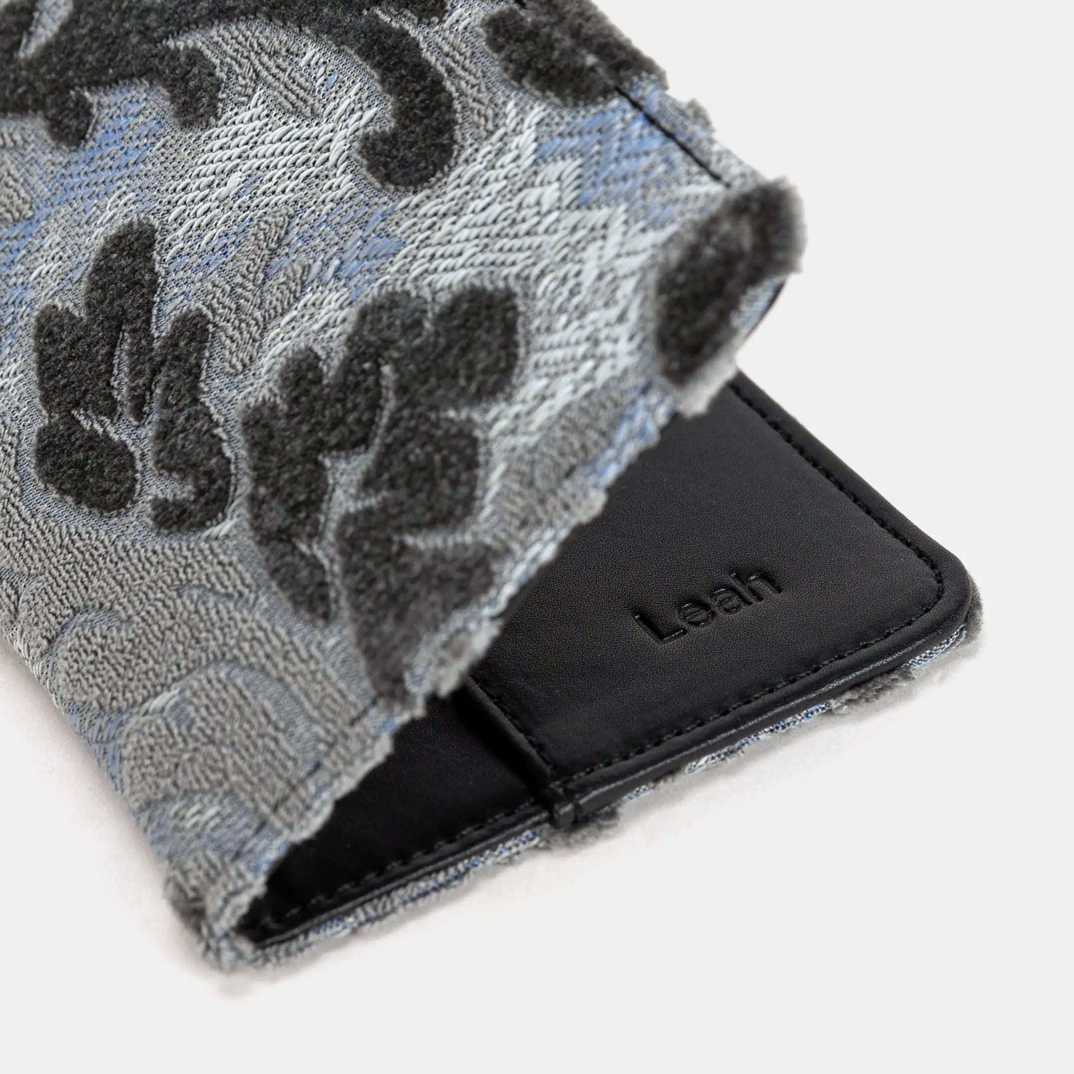 Burnout Velvet Steel Blue Passport Cover of America  customization
