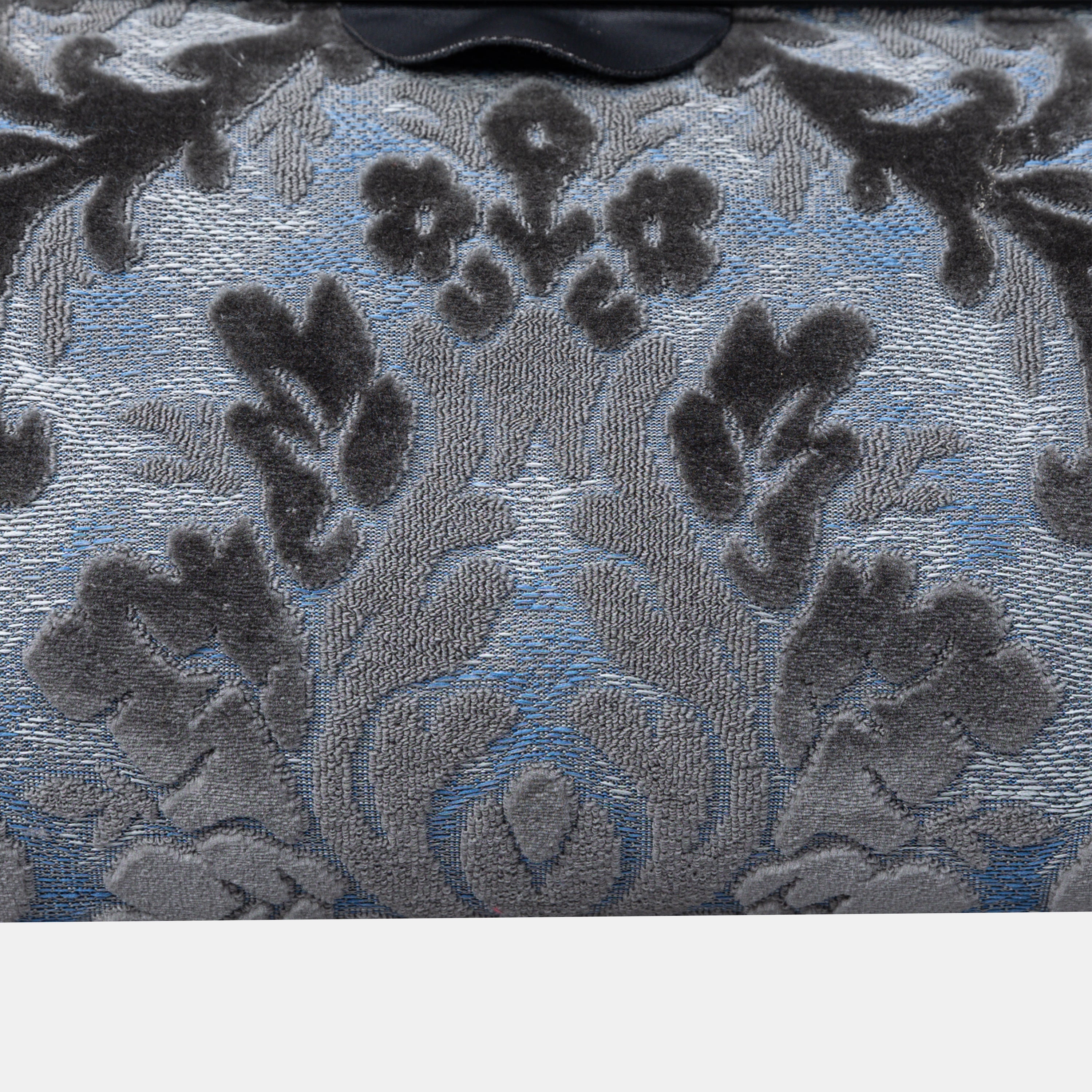 Burnout Velvet Steel Blue Shoulder Bag detail