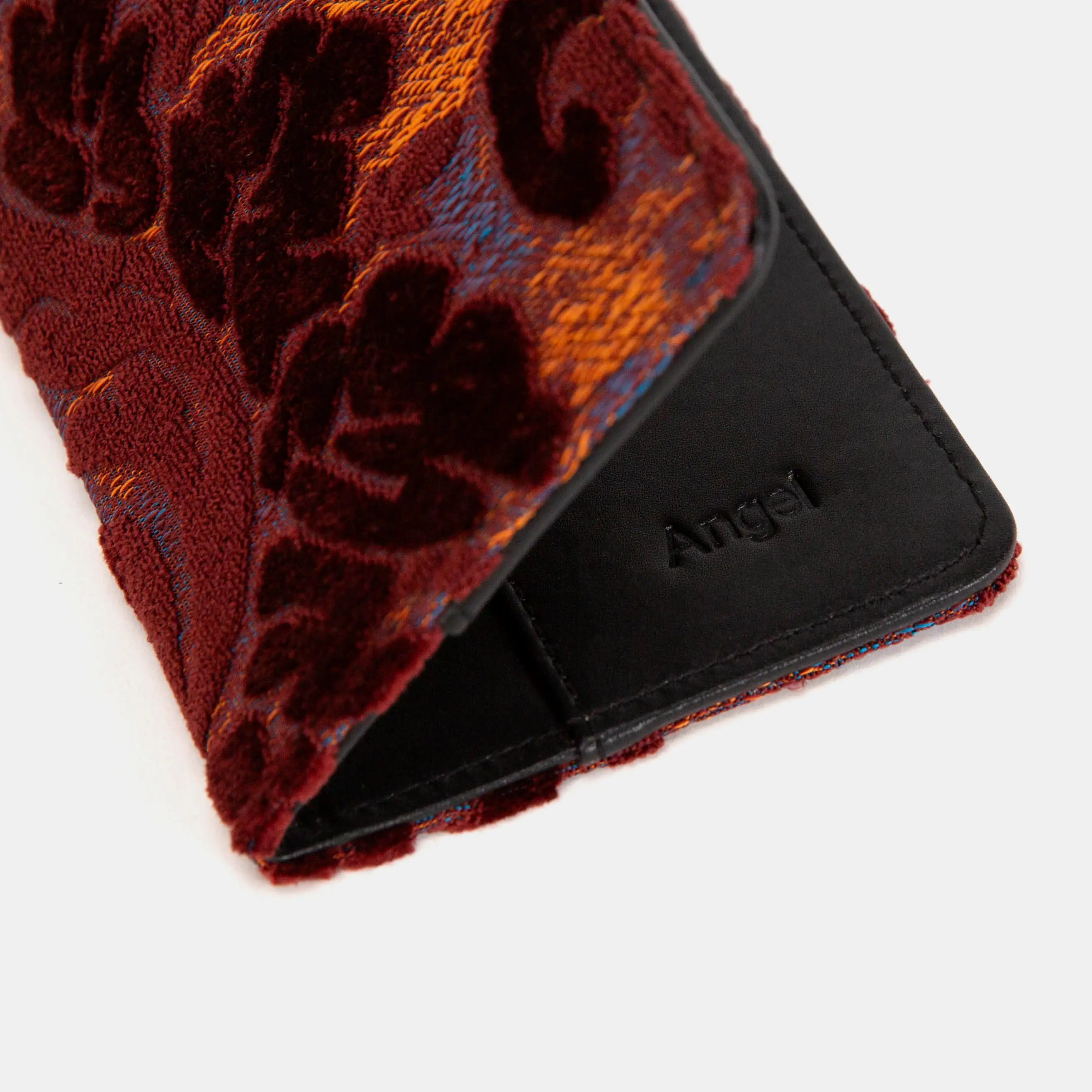 Burnout Velvet Wine Checkbook Cover of America  customization