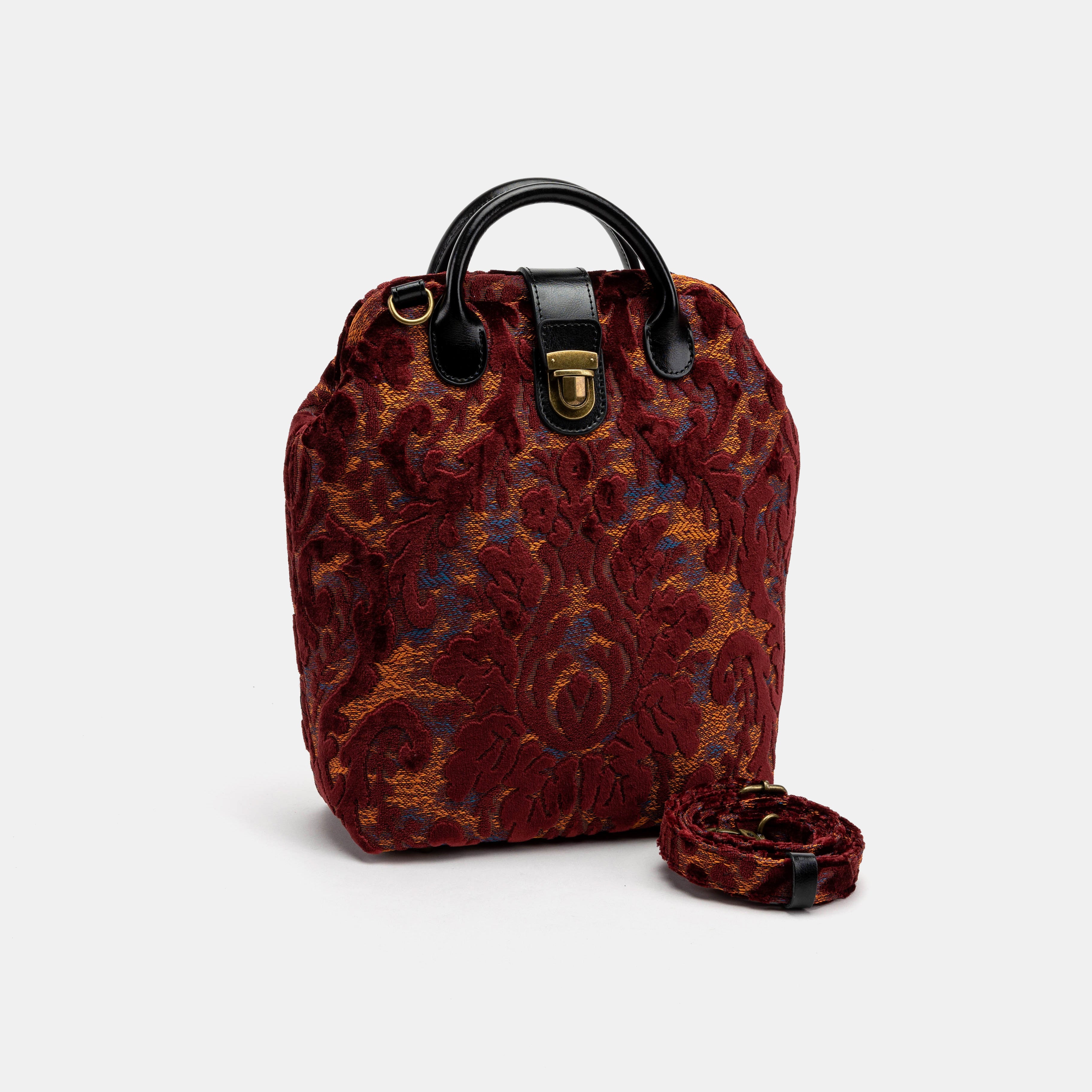 Burnout Velvet Wine Everyday Backpack of America main