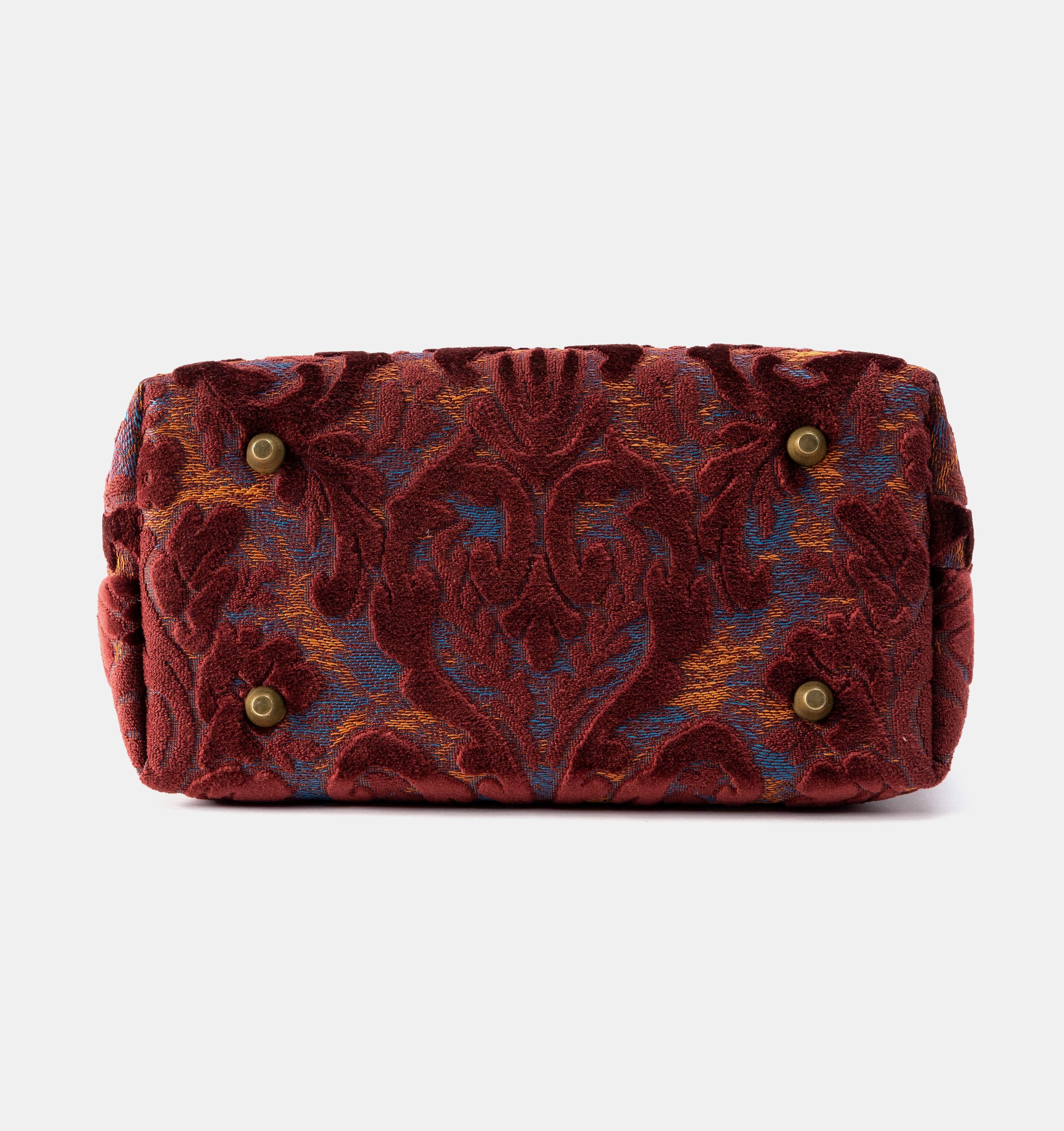 Burnout Velvet Wine Everyday Tote of America bottom