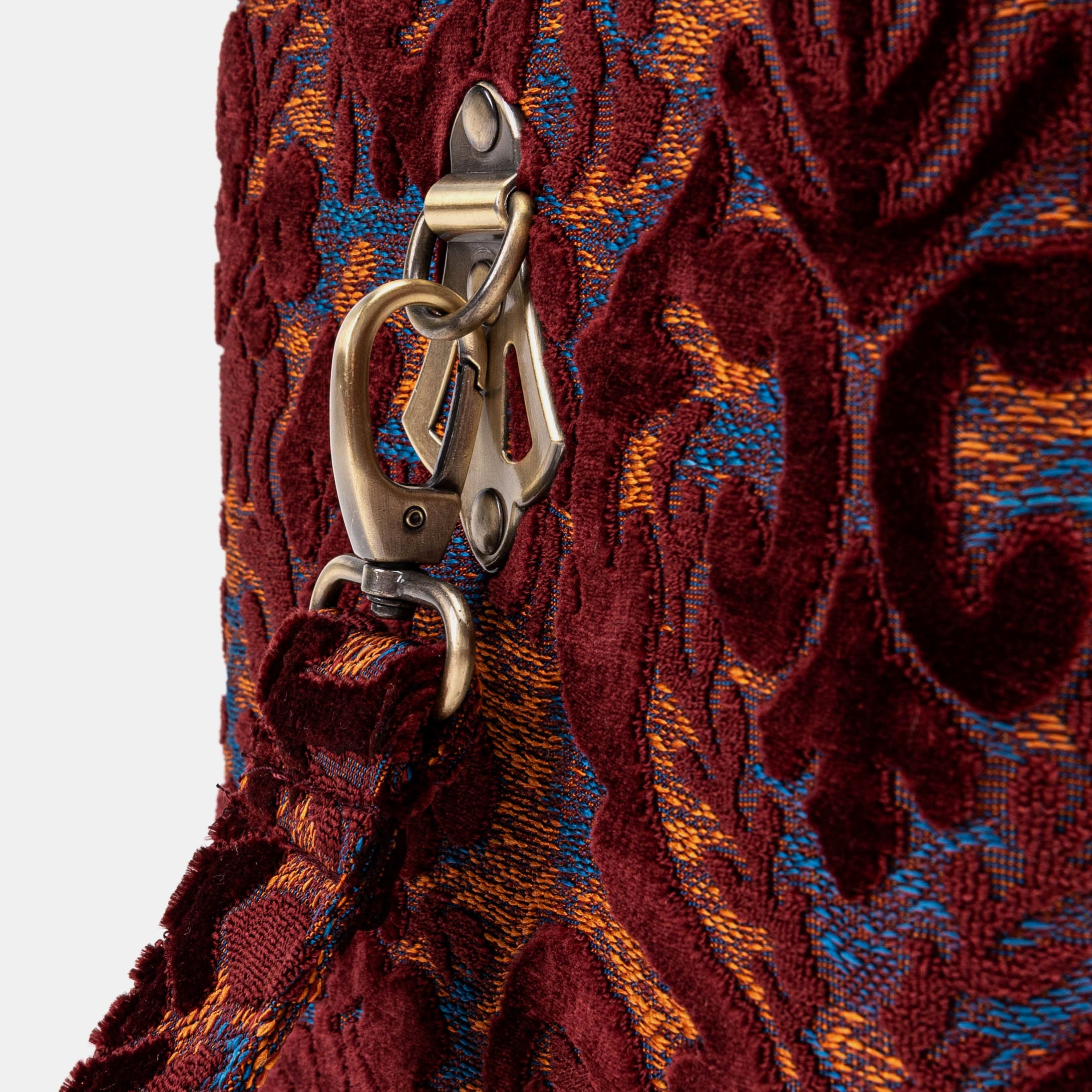 Burnout Velvet Wine Josephine Large Train Case specifics