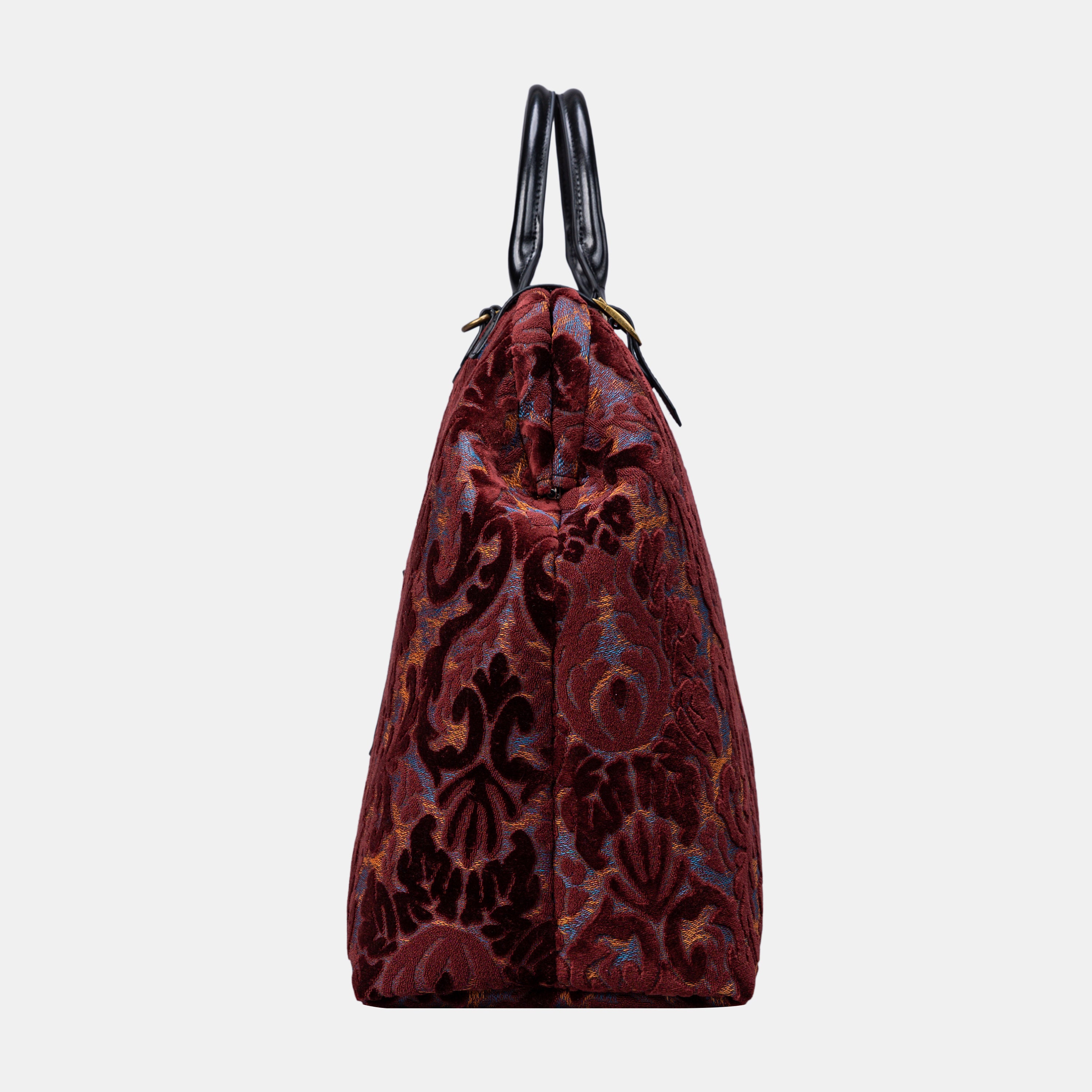 Burnout Velvet Wine Men's Carpetbag of America side-2