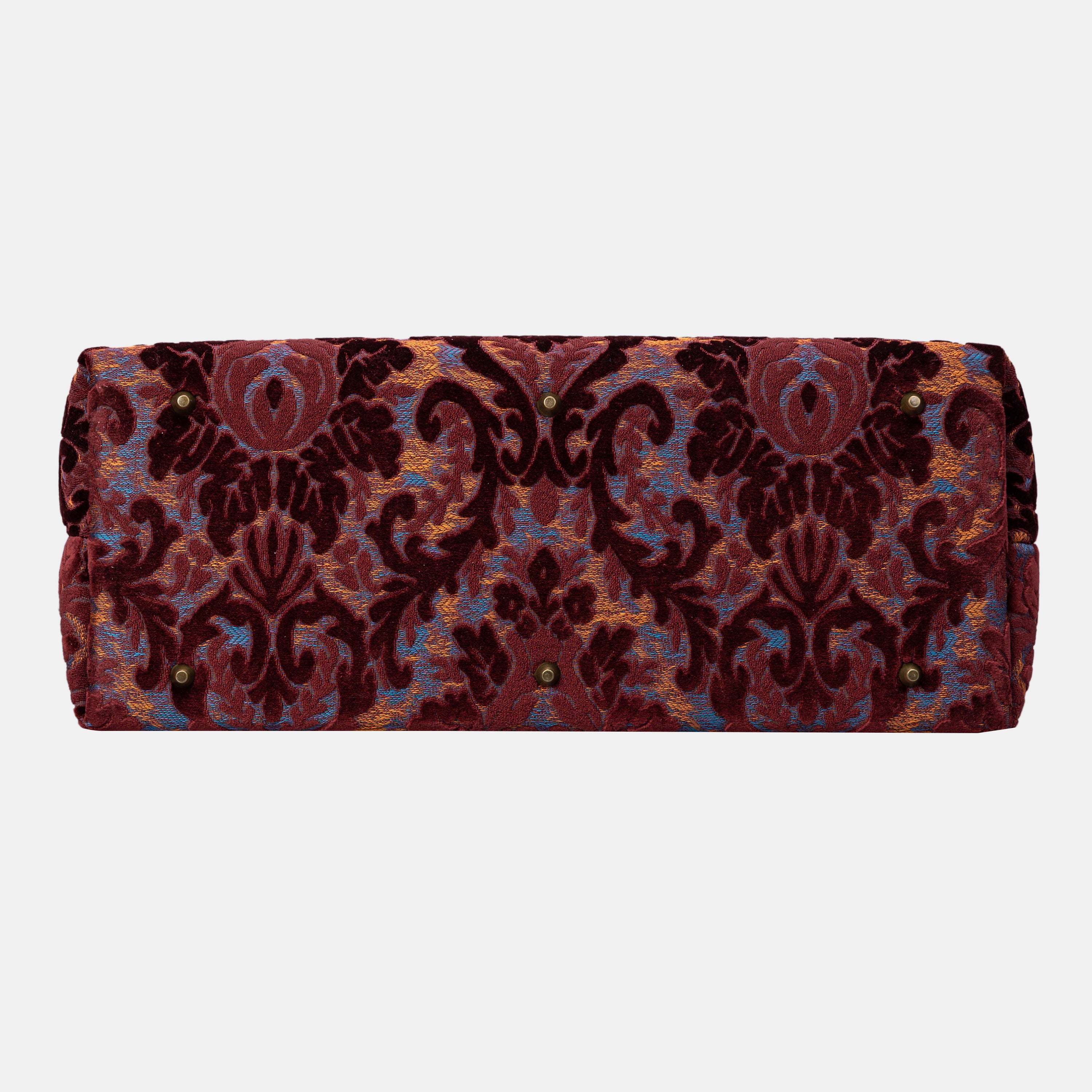 Burnout Velvet Wine Men's Carpetbag of America bottom-4