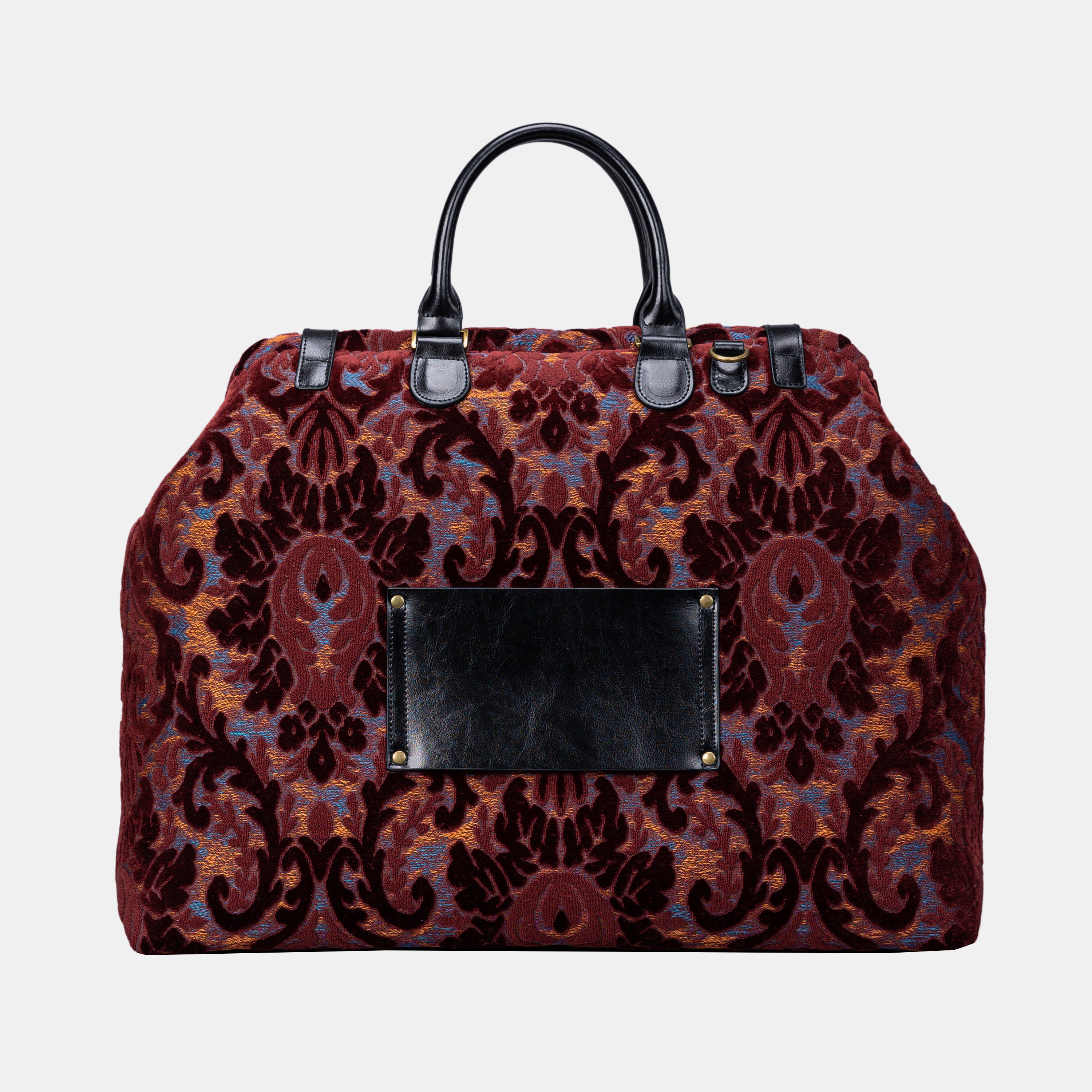 Burnout Velvet Wine Men's Carpetbag of America back-3