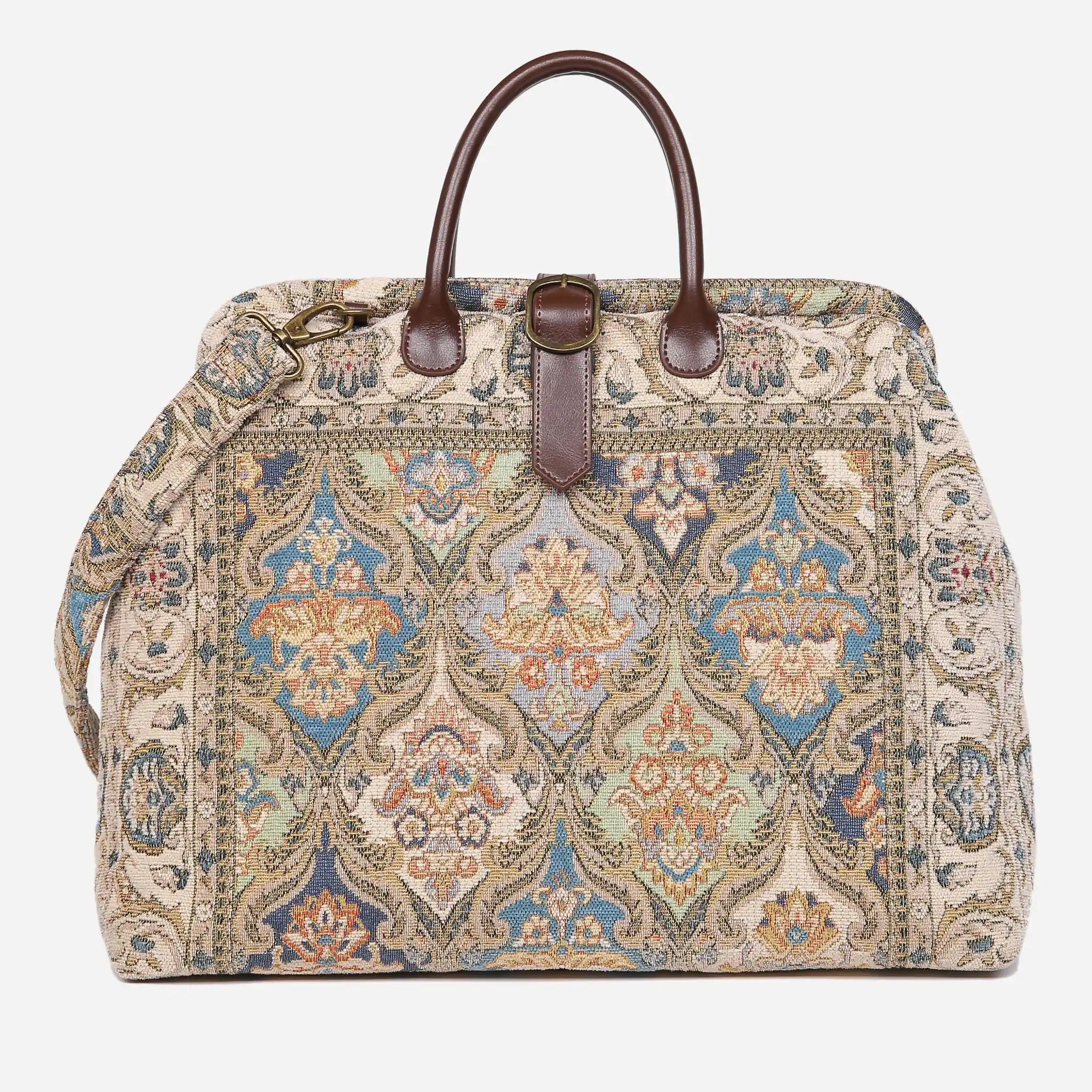 Golden Age Blue Mary Poppins Weekender Carpetbag main