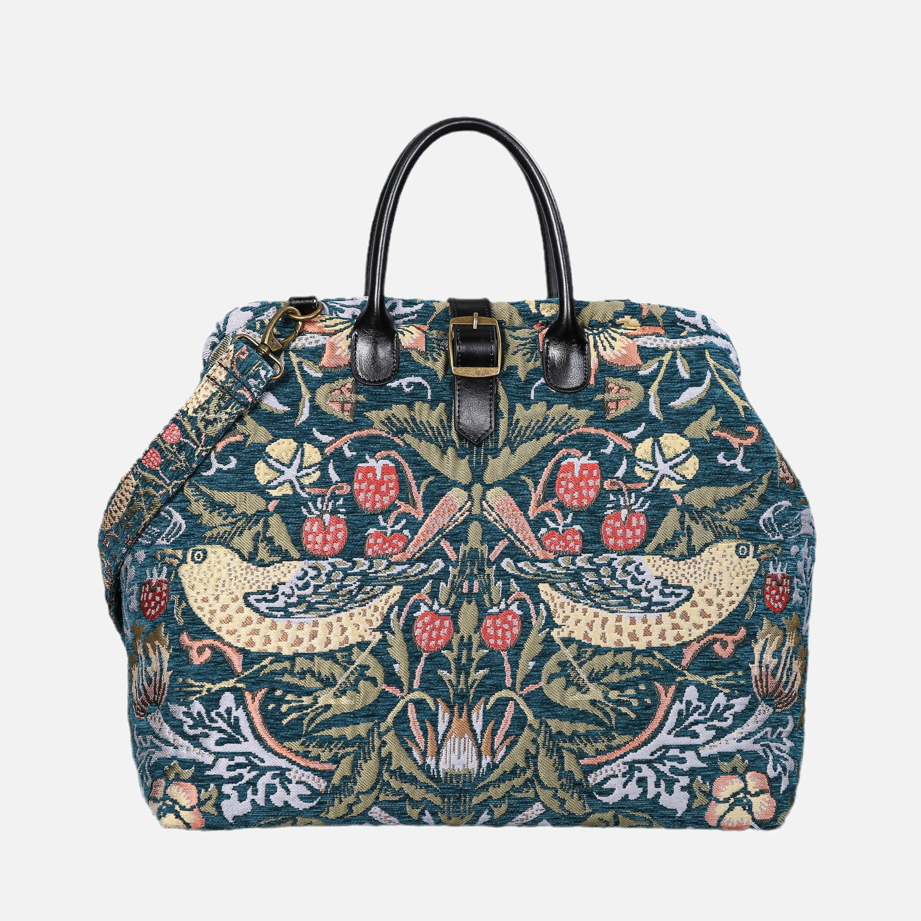 William Morris Strawberry Thief Mary Poppins Weekender Carpetbag  main