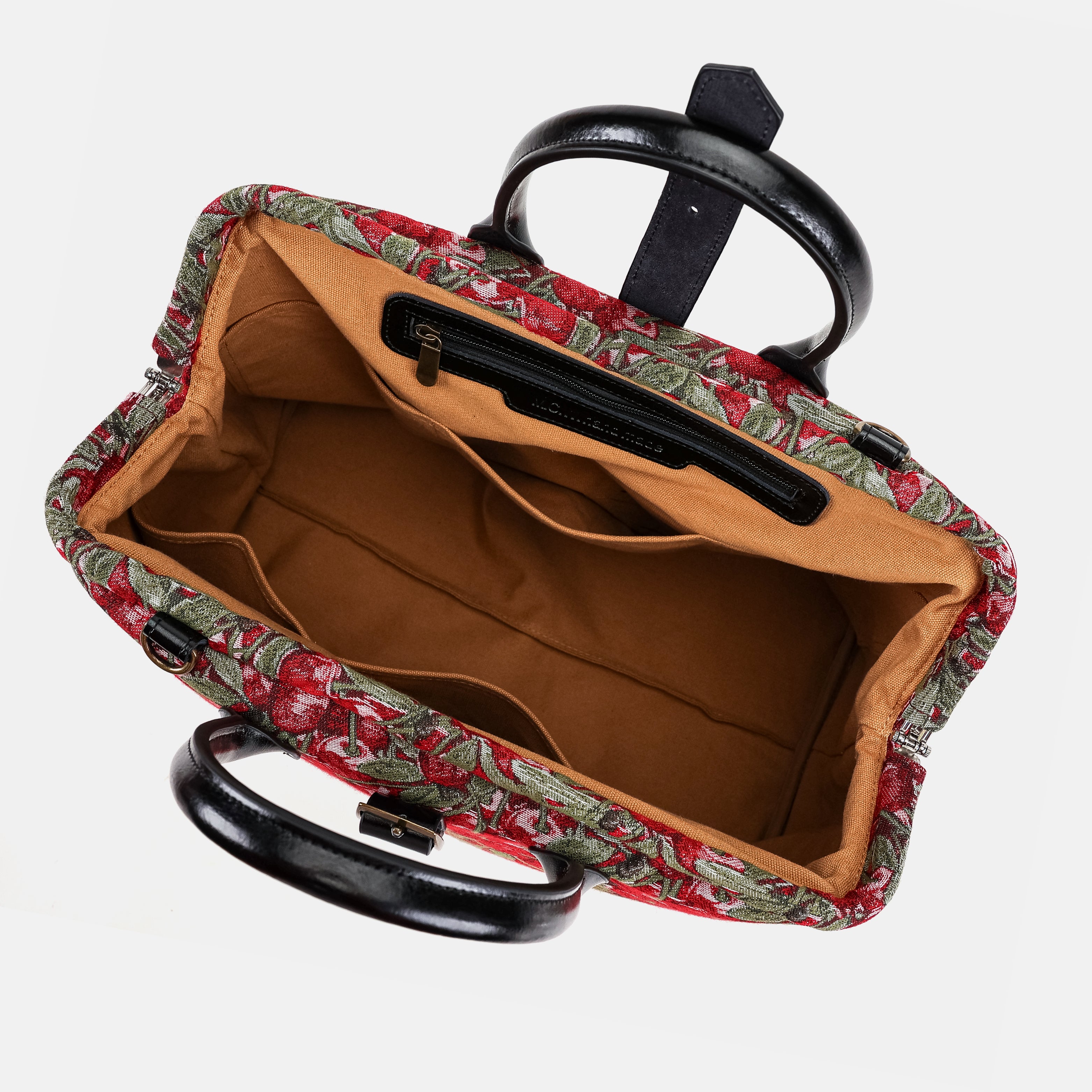 Cherry Cascade Mary Poppins Weekender Bag inside