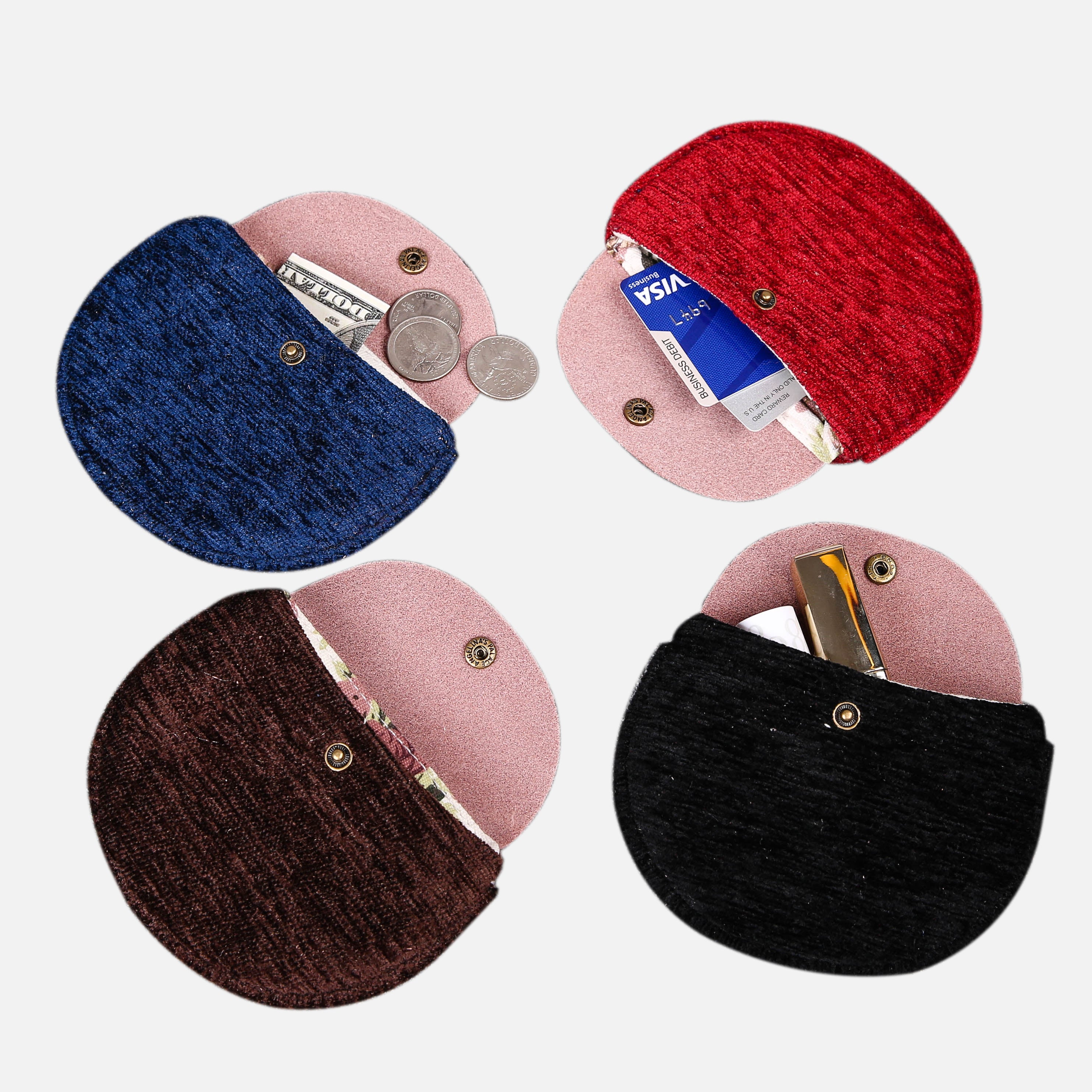 Solid Colors Series Flap Coin Purse  MCW Handmade-9