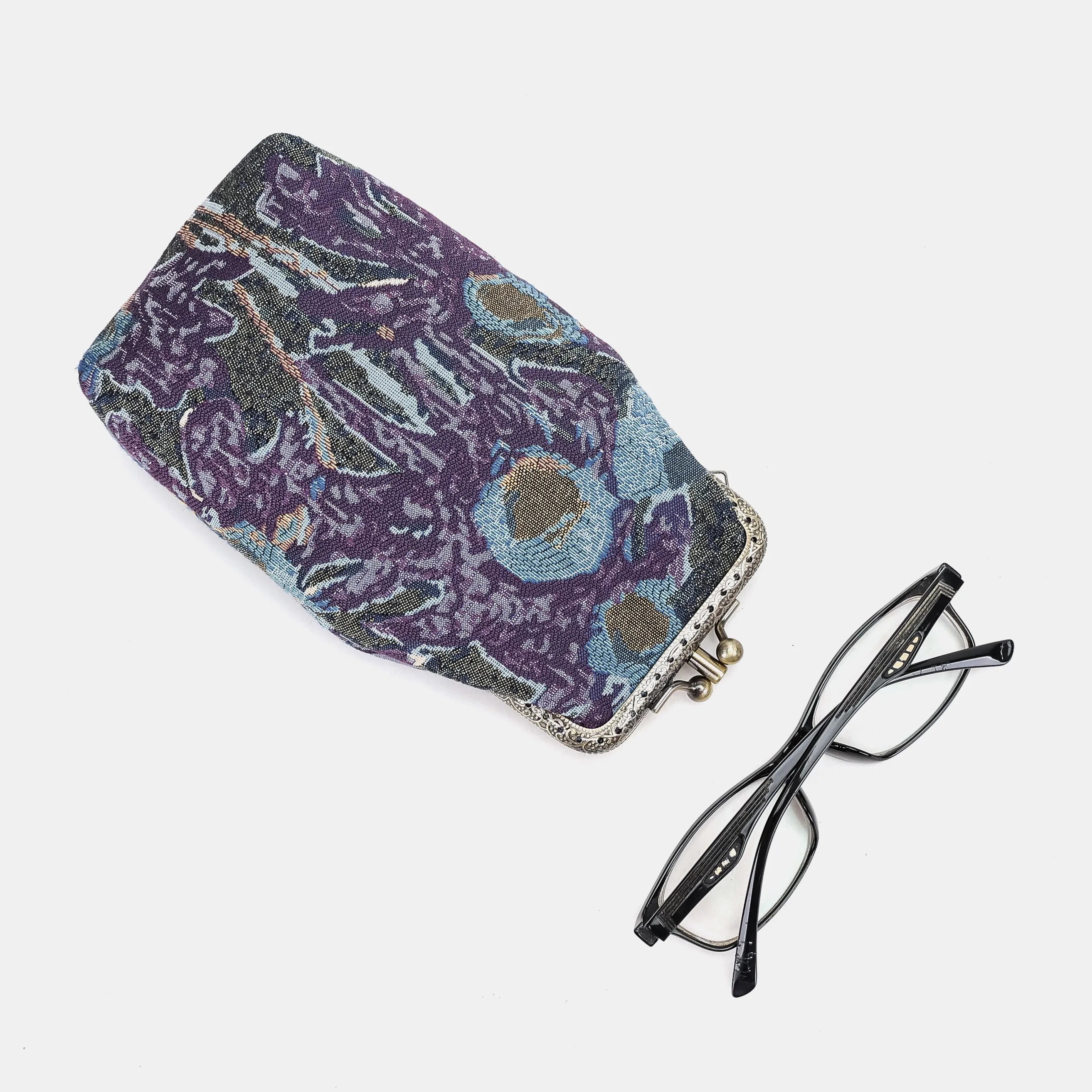 Eyeglasses Carpet Case Abstract Blue with glasses
