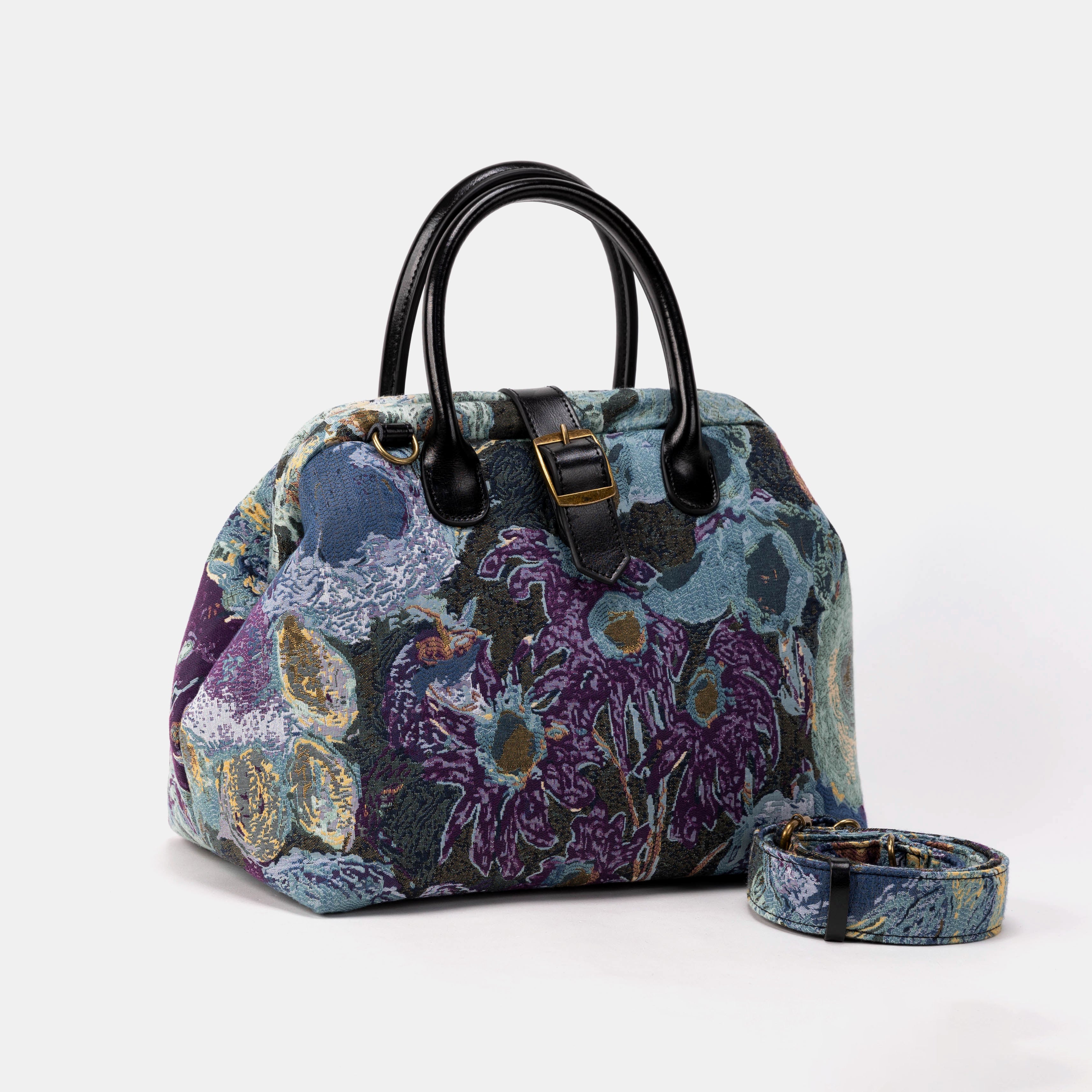 Abstract Blue Carpet Handbag Purse