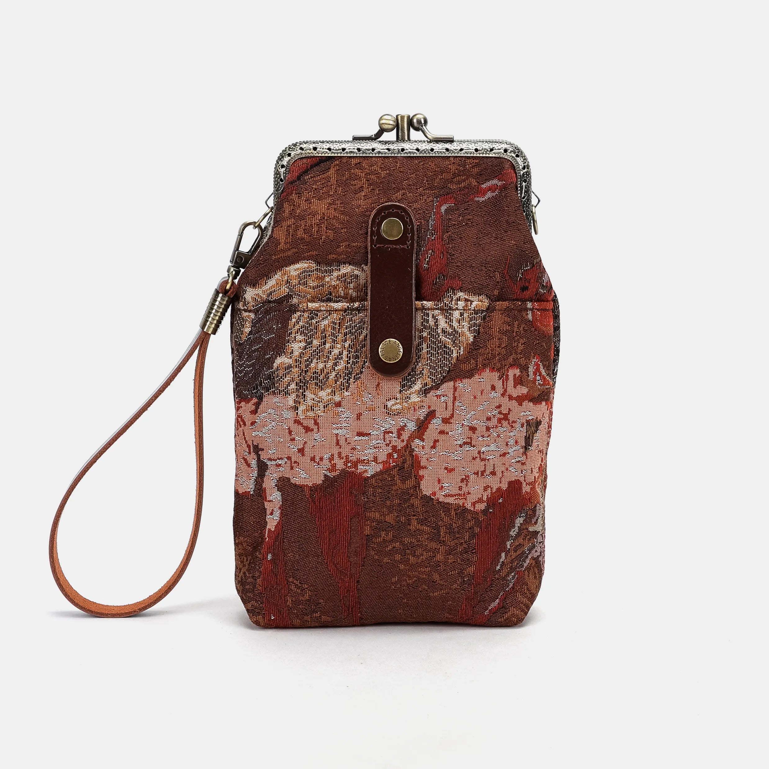 Abstract Brown Phone Carpet Case of America front