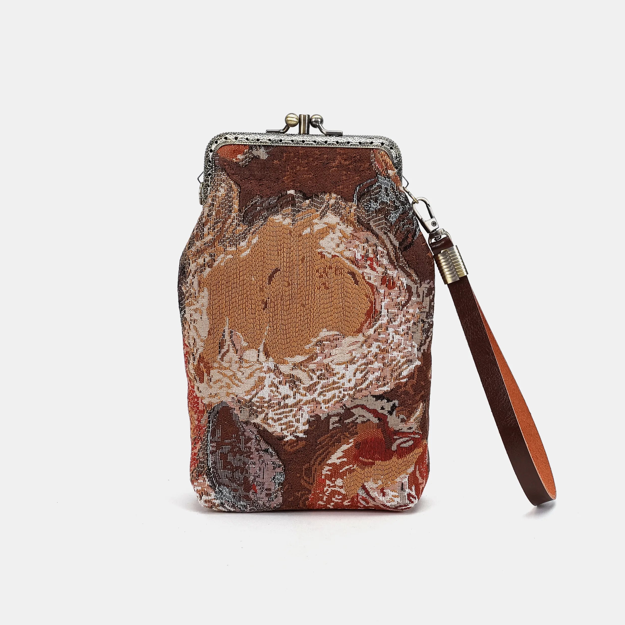 Abstract Brown Phone Carpet Case of America back