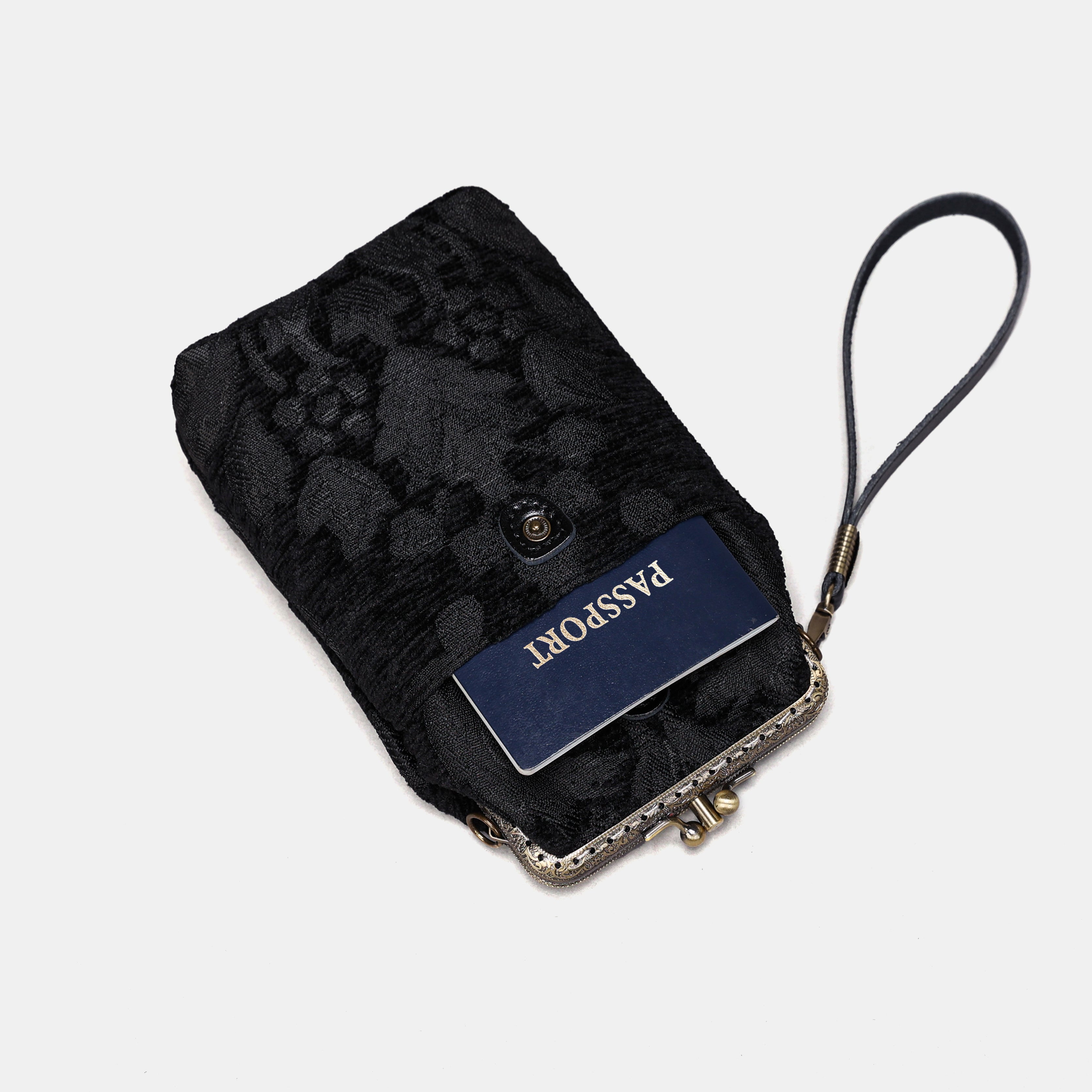 Victorian Blossom black Carpet Phone Case  MCW Handmade-4