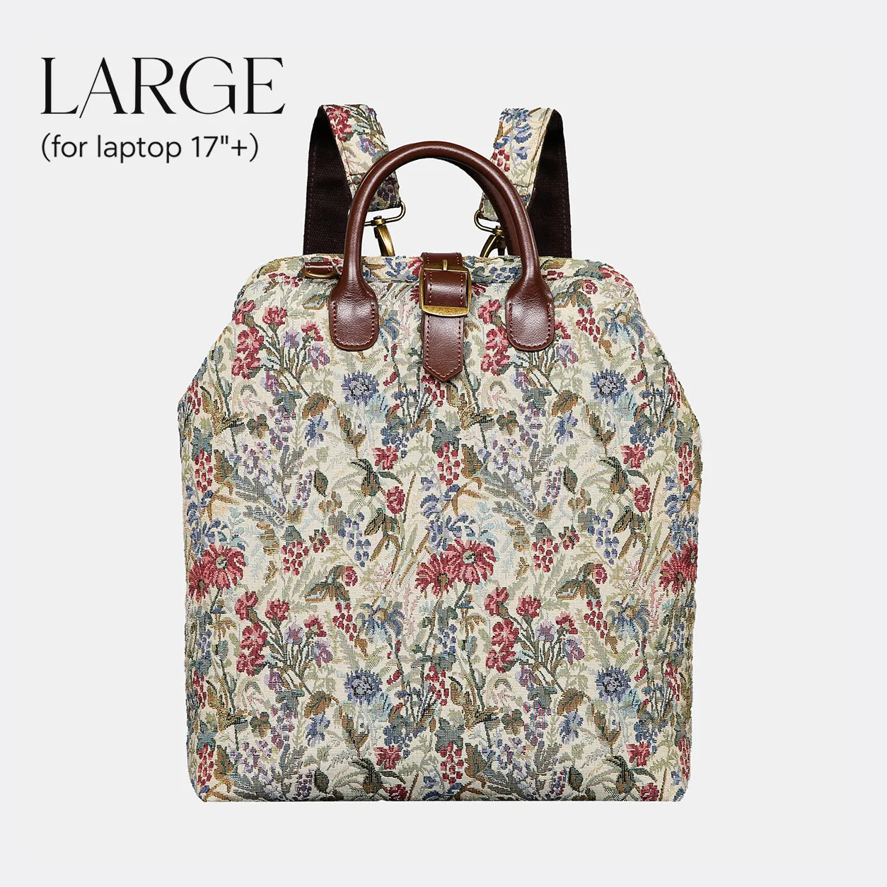Spring Valley Mint Carpet Large Laptop Backpack Carpetbag of America main