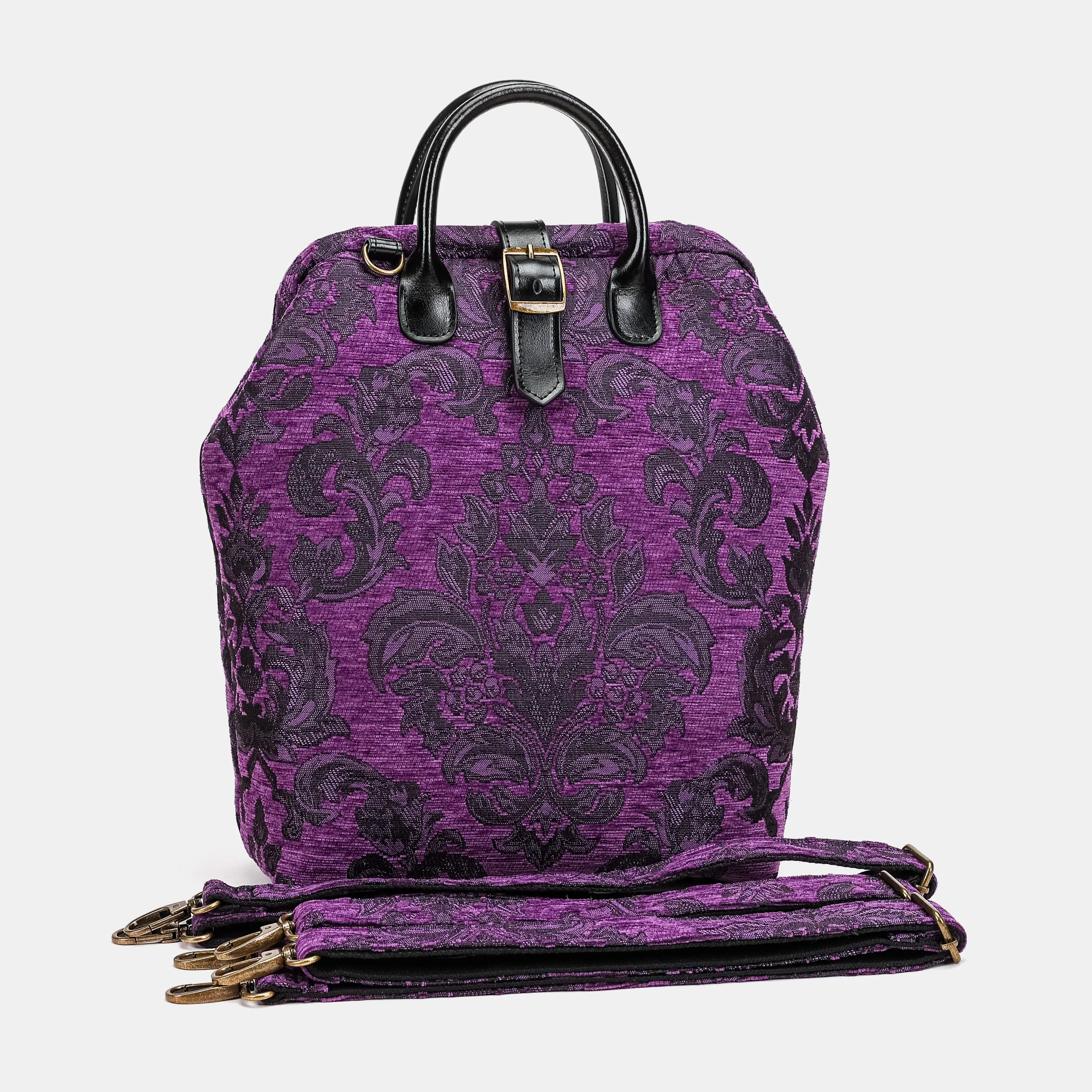 Victorian Blossom Purple Carpet Laptop Backpack