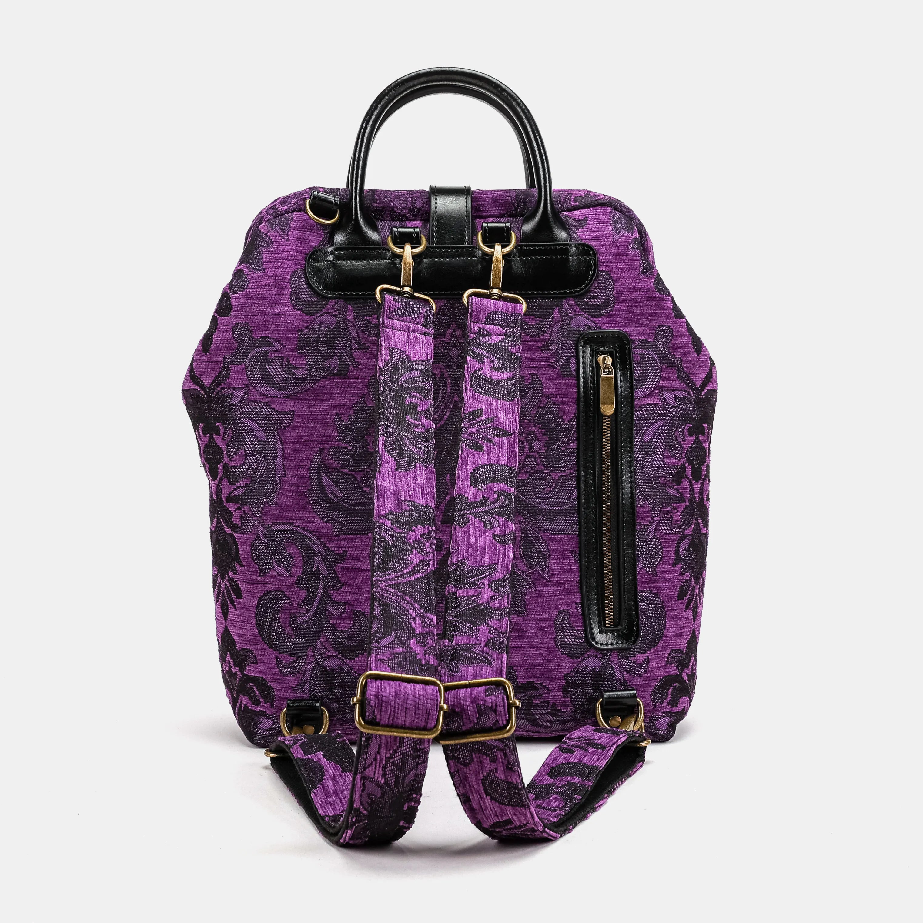 Victorian Blossom Purple Carpet Laptop Backpack