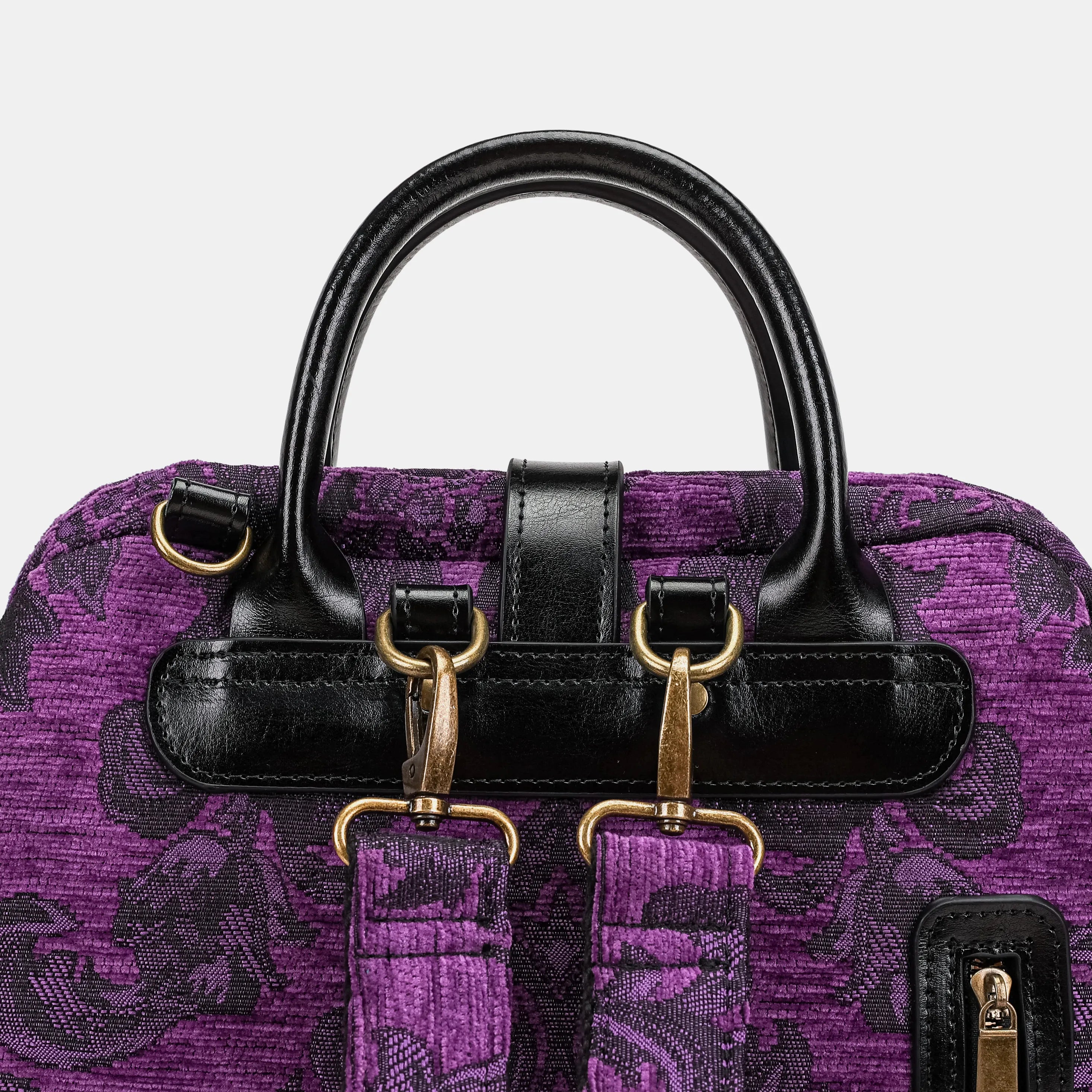 Victorian Blossom Purple Carpet Laptop Backpack
