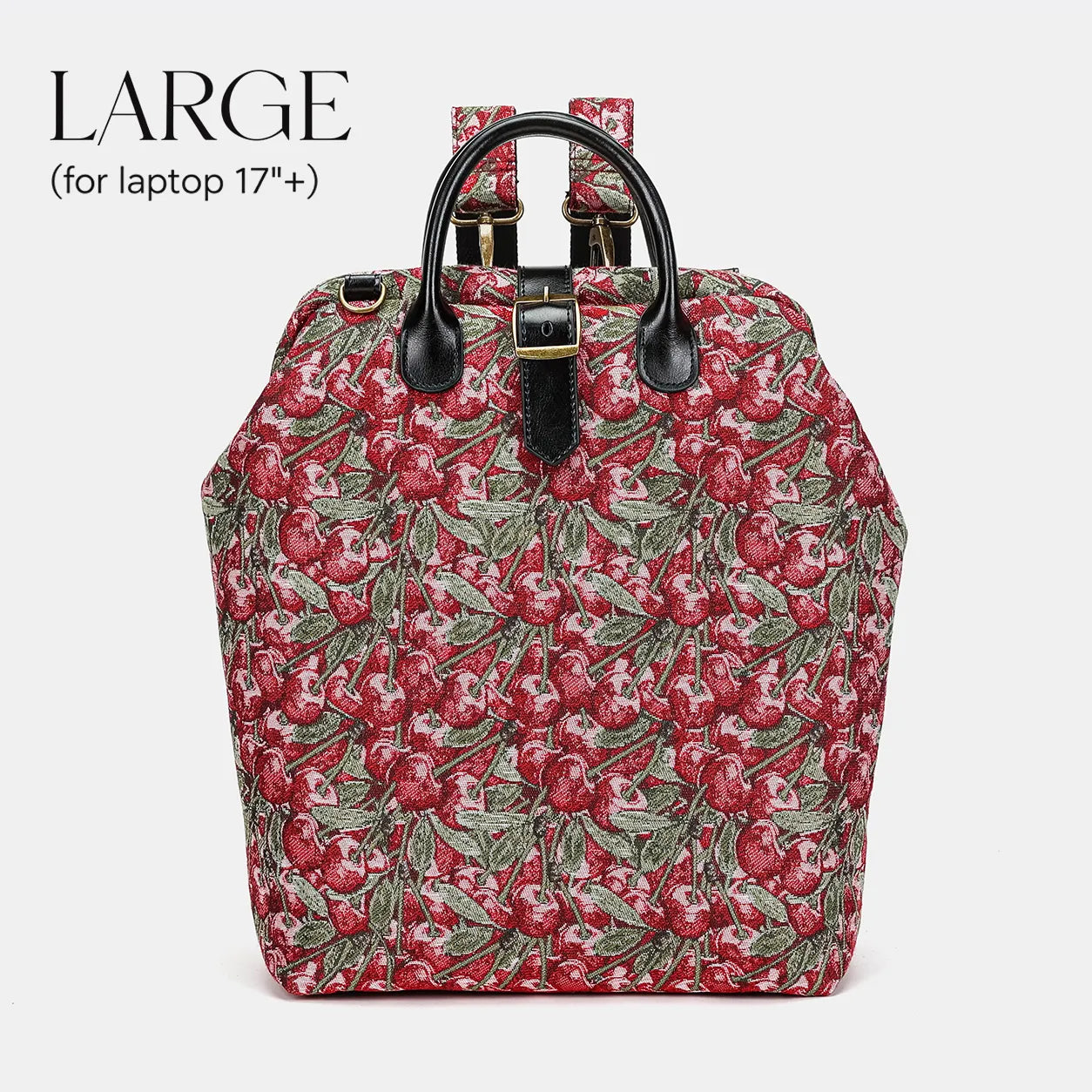 Cherry Cascade Carpet Large Laptop Backpack Carpetbag of America main