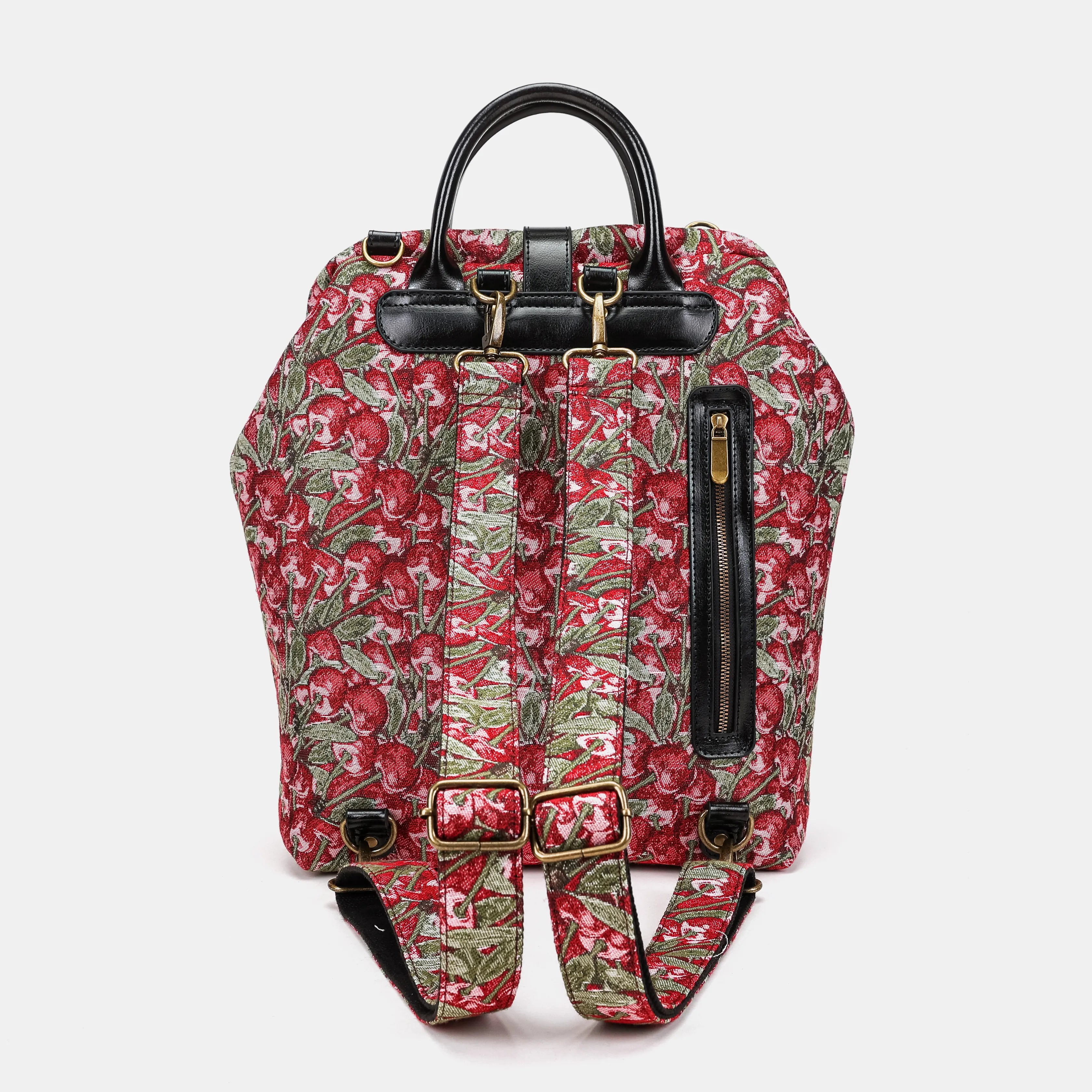 Cherry Cascade Carpet Laptop Backpack of America back