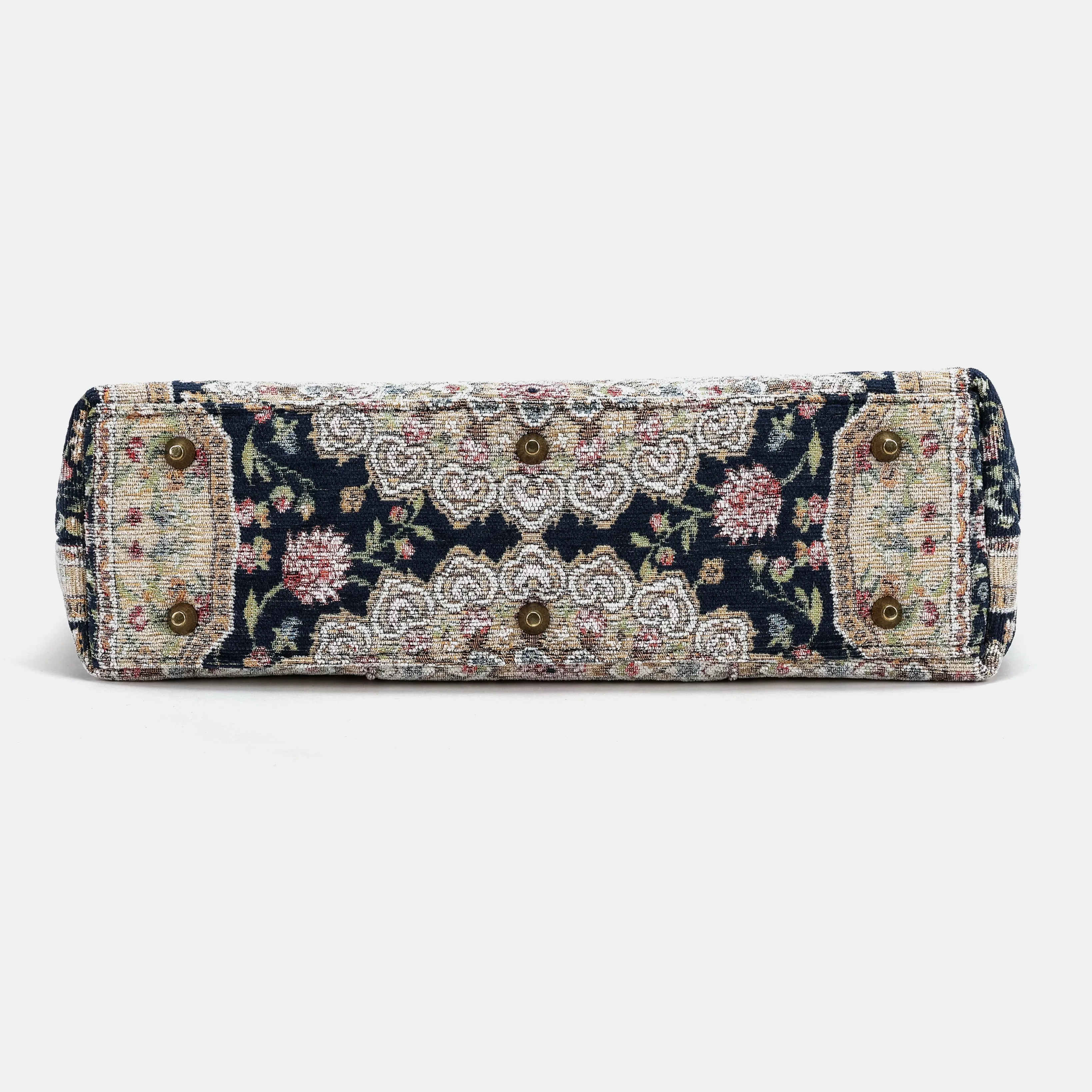 Oriental Navy Carpetbag of America bottom