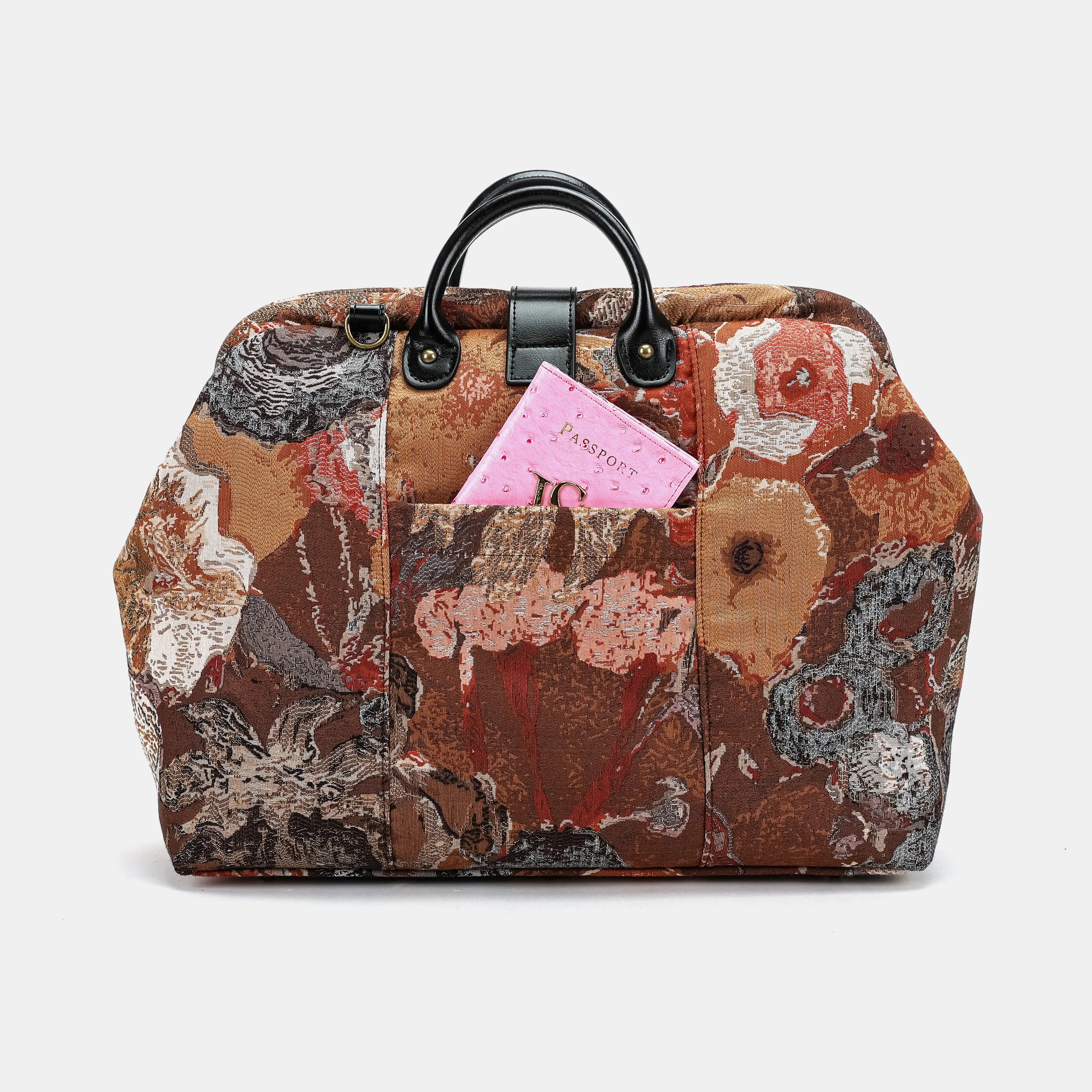 Abstract Brown Laptop Work Bag of American back