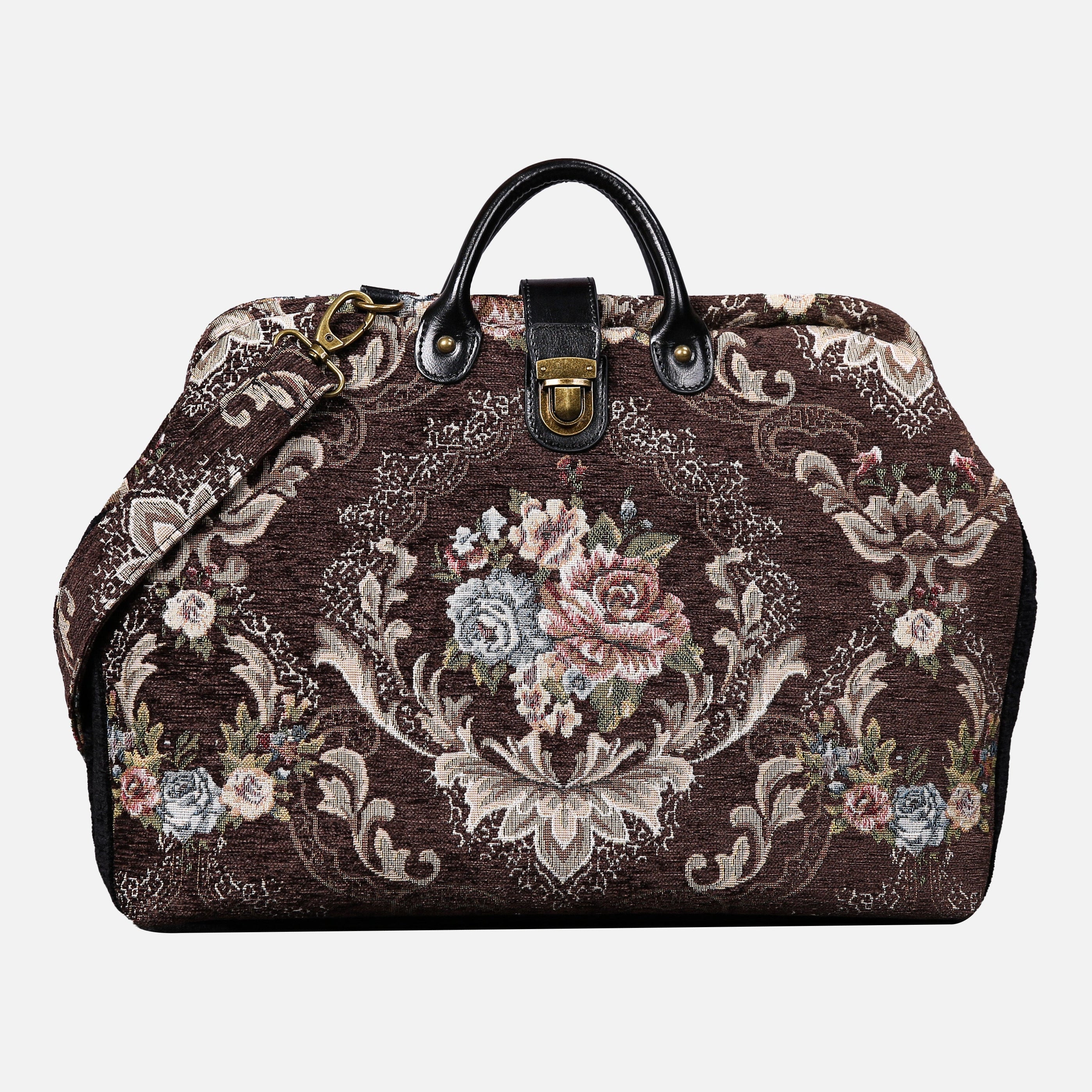 Floral Brown Color carpet bag MCW Handmade