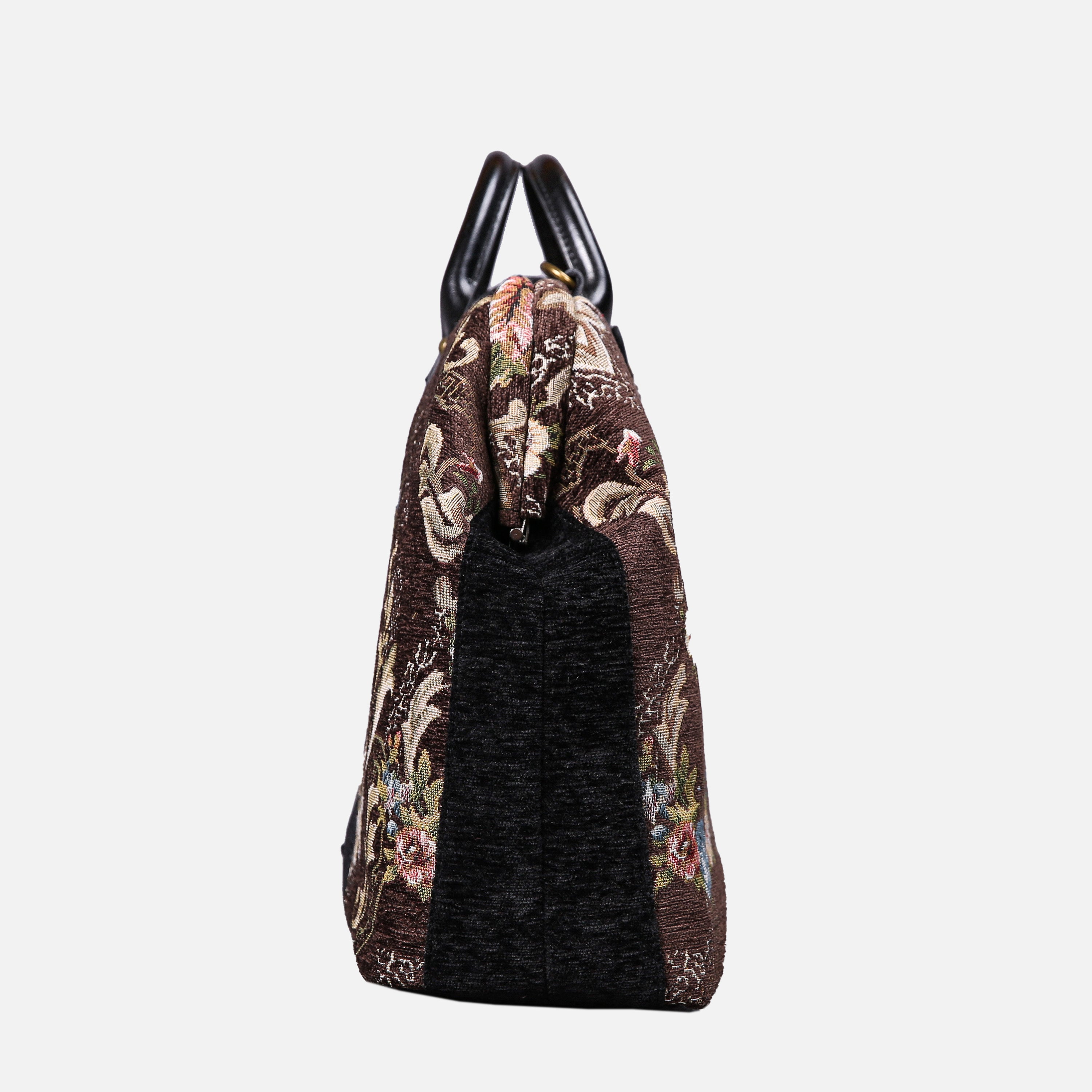 Floral Brown Color carpet bag MCW Handmade-2