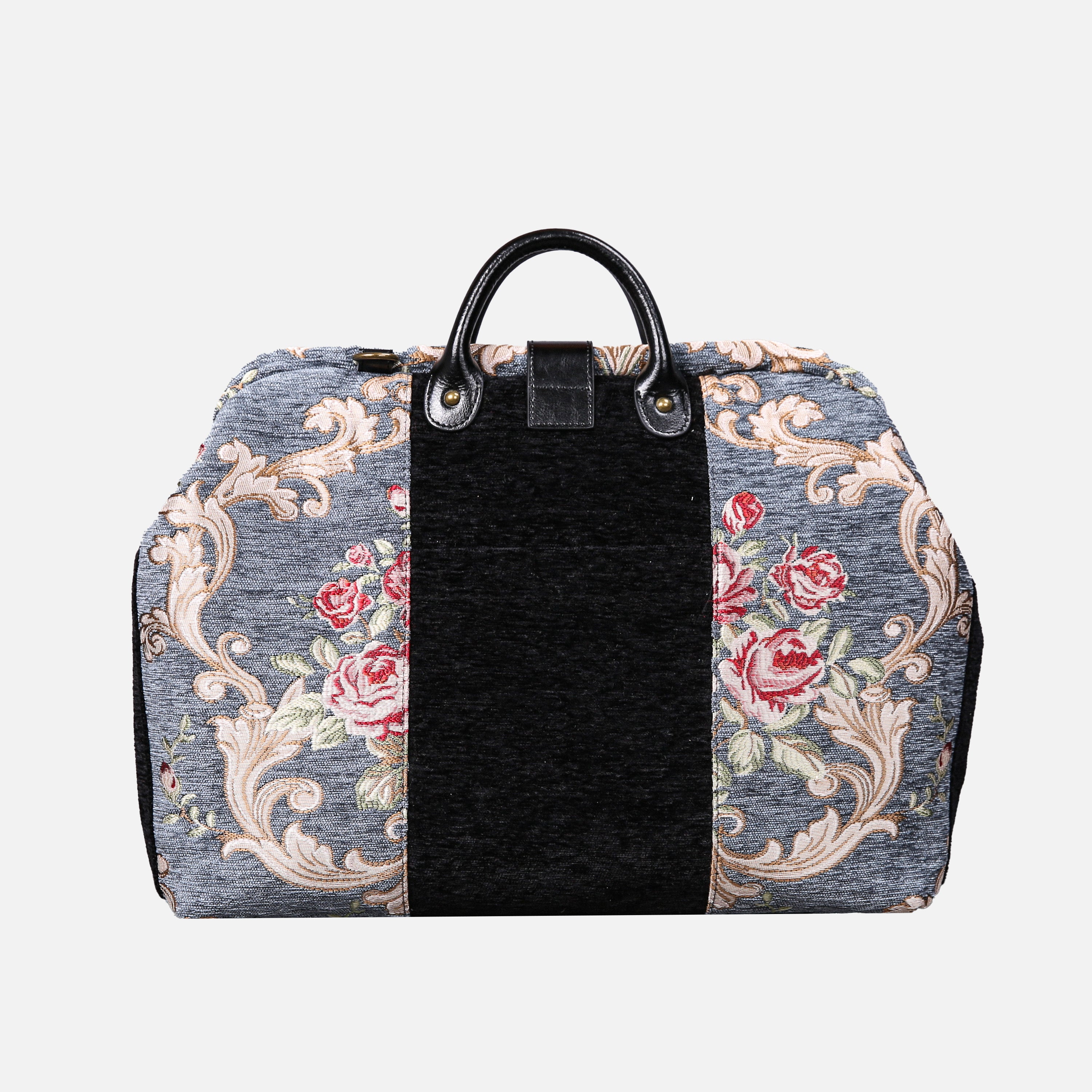 Baroque Garden Grey carpet bag MCW Handmade-3
