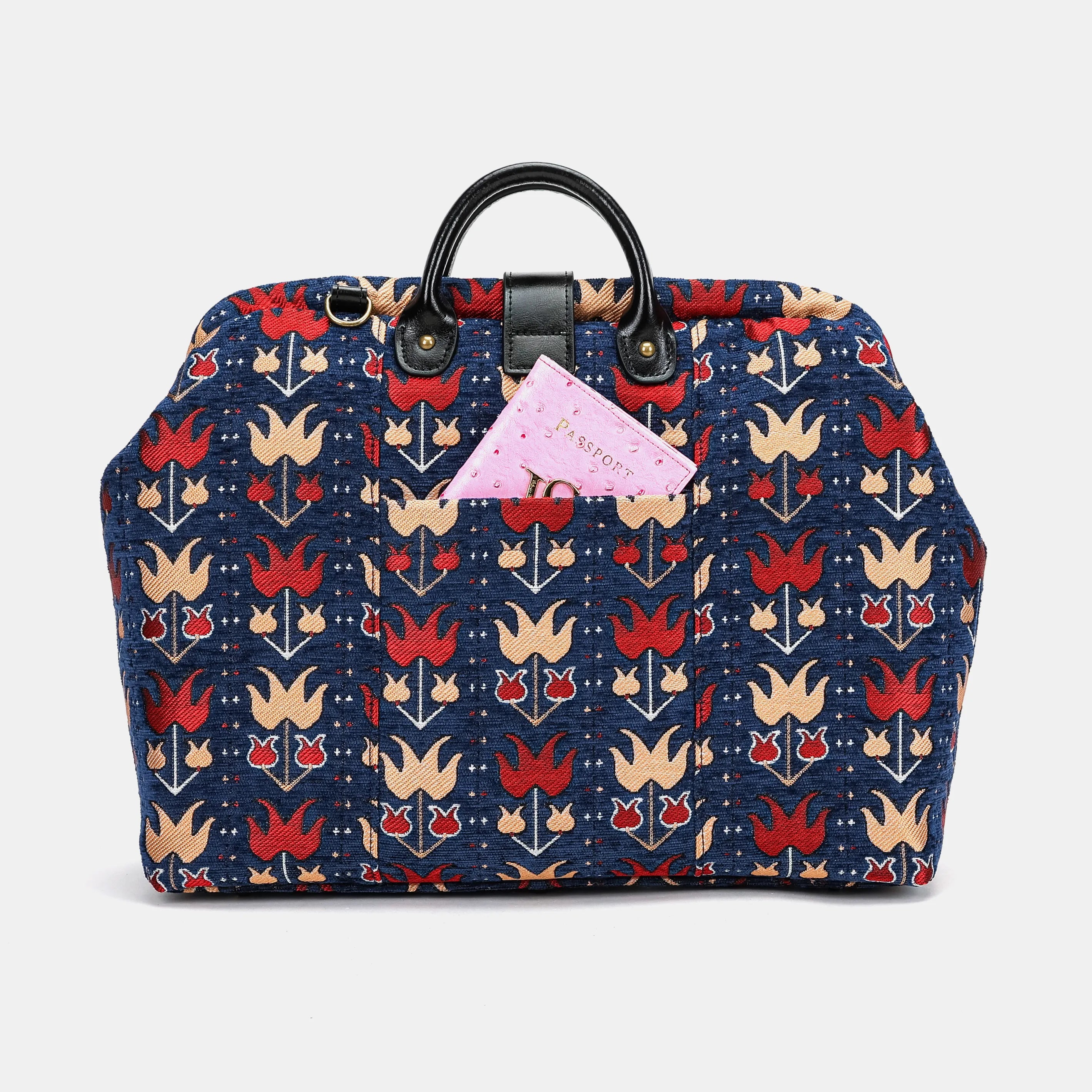 Poppy Bloom Carpetbag of America back