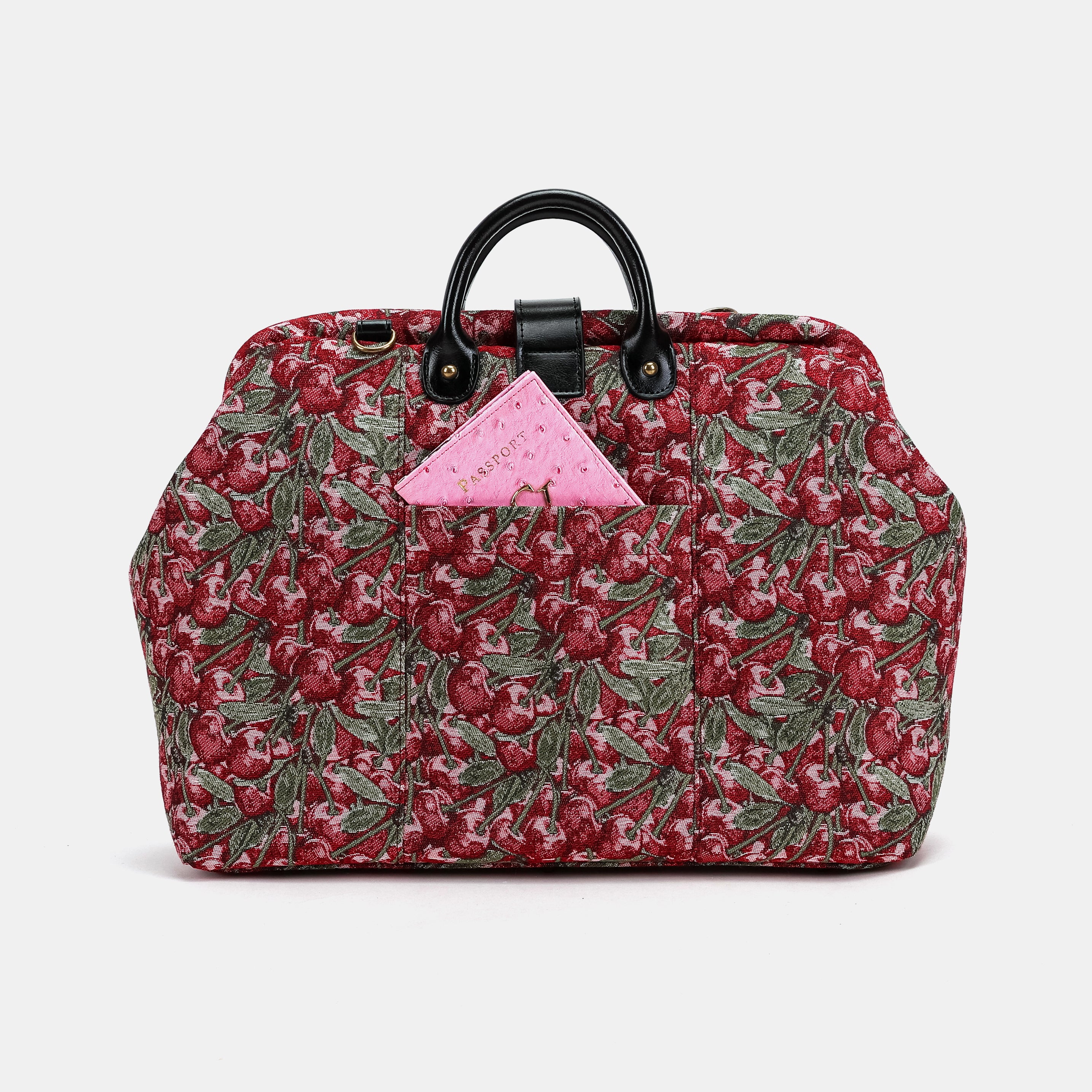 Cherry Cascade Carpetbag of America back