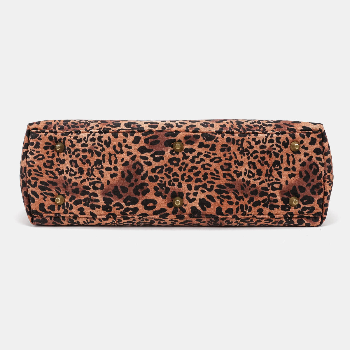 Leopard Classic Laptop Work Bag Carpetbag of America bottom