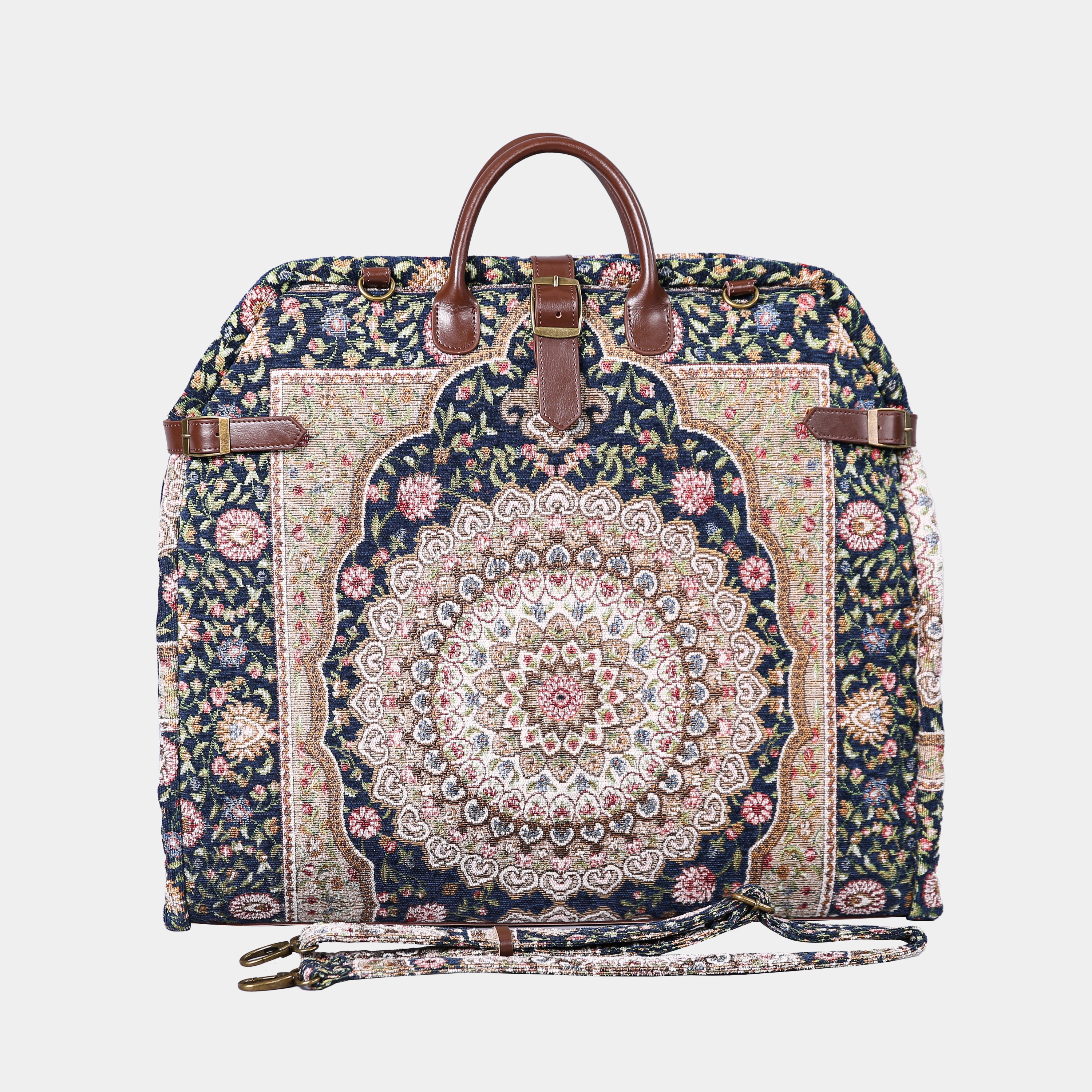 Oriental Navy Carpet Garment Bag carpet bag MCW Handmade