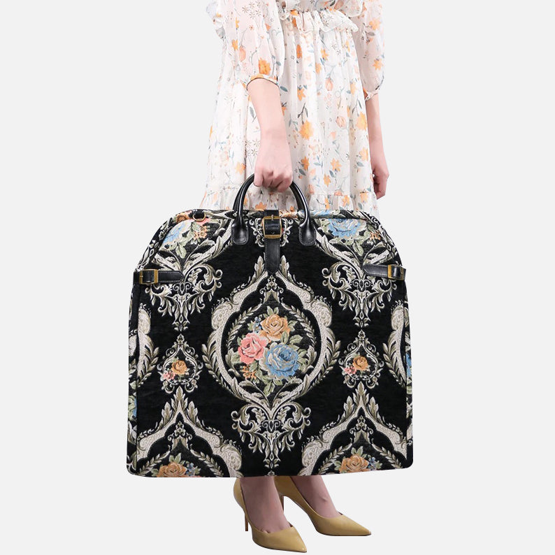 Eternal Elegance Black Carpet Garment Bag carpet bag MCW Handmade-1