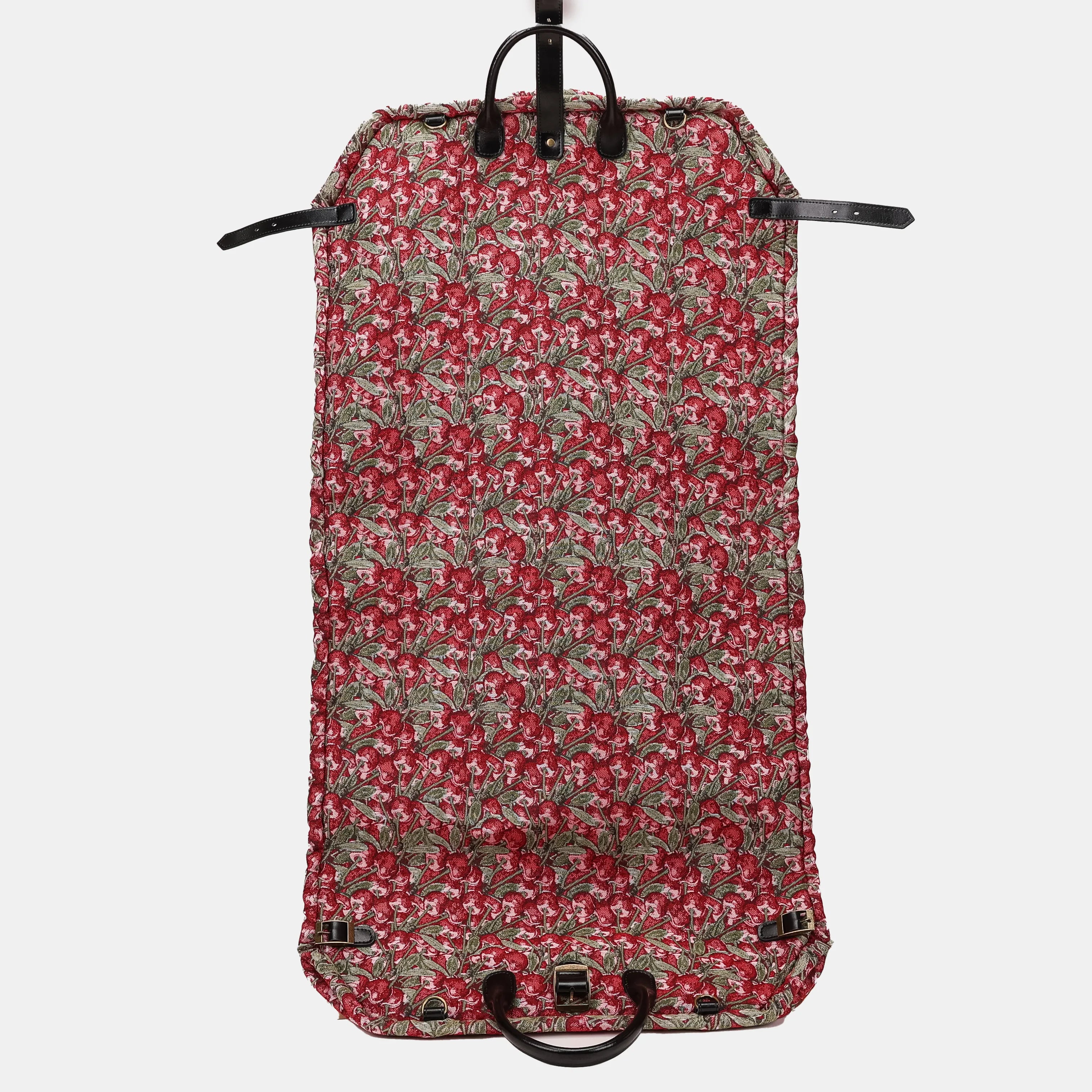 Cherry Cascade Carpet Garment Bag Carpetbag of America back