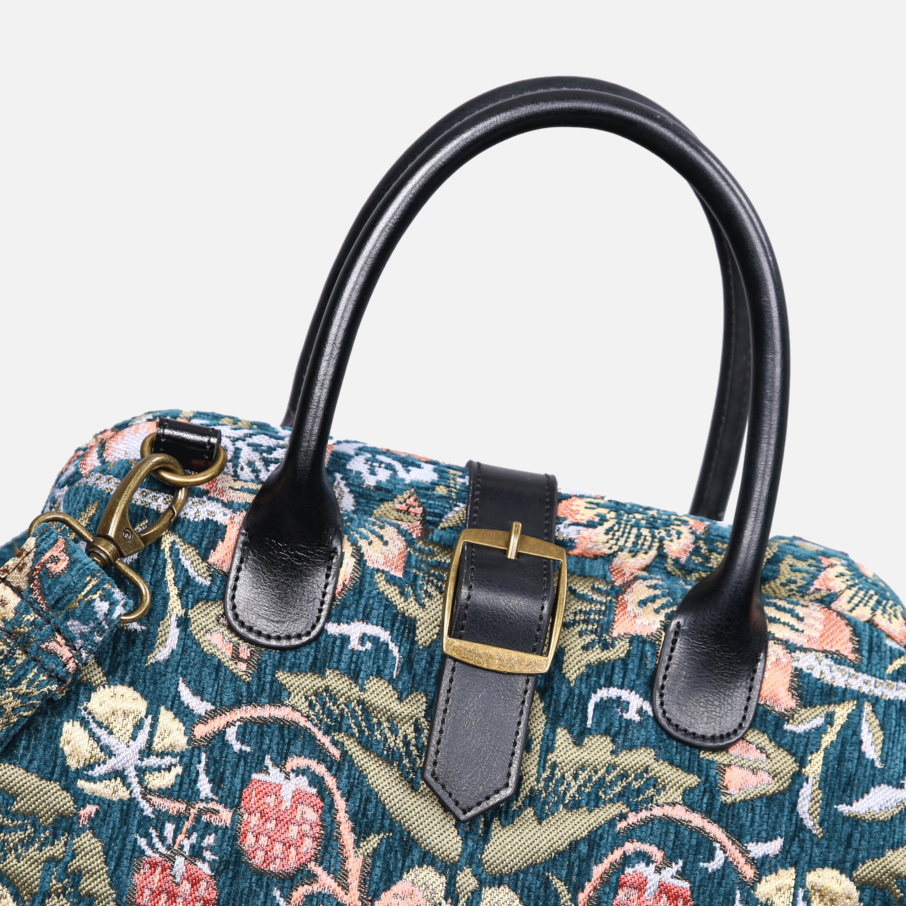 William Morris Strawberry Thief Carpet Handbag Purse carpet bag MCW Handmade-2