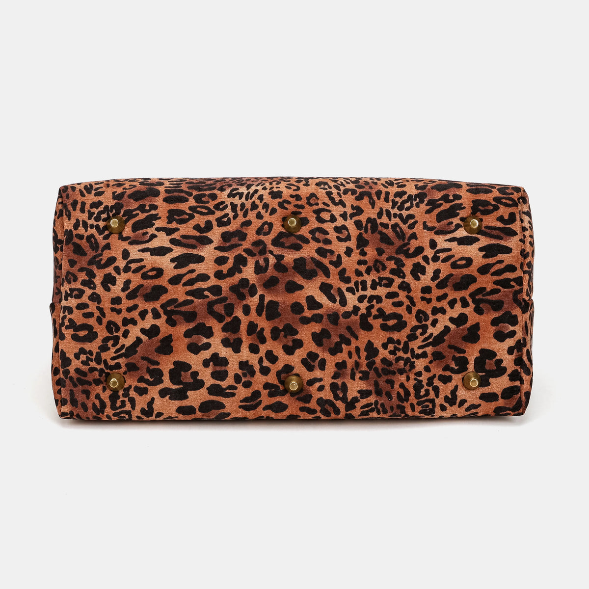 Leopard Classic Knitting Project Bag Carpetbag of America bottom