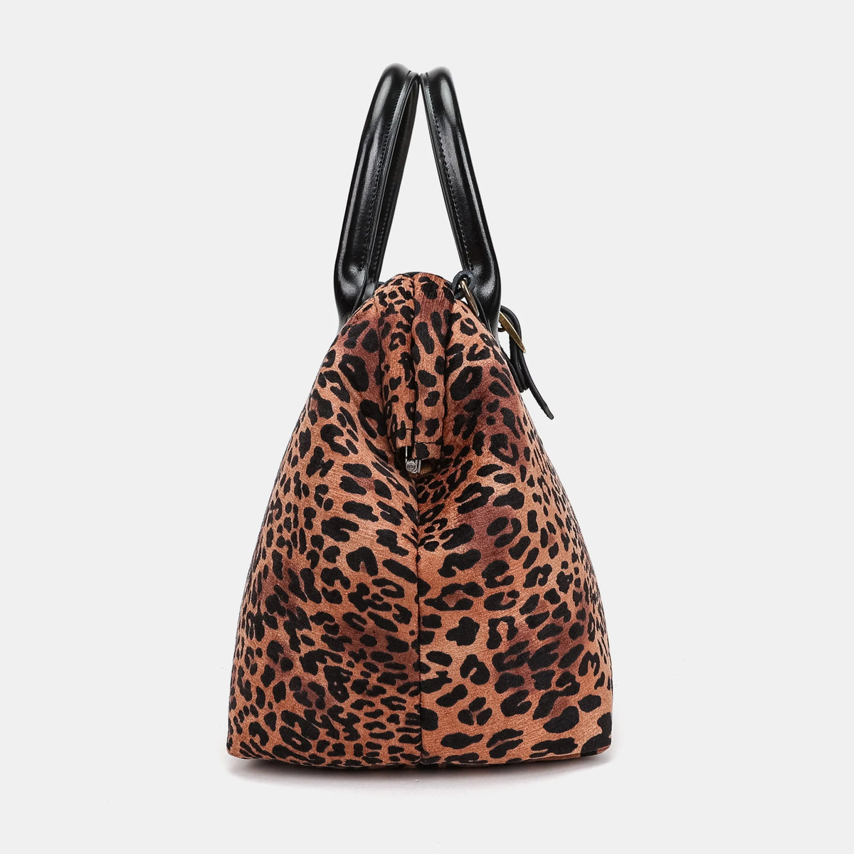 Leopard Classic Carpet Handbag Purse Carpetbag of America side