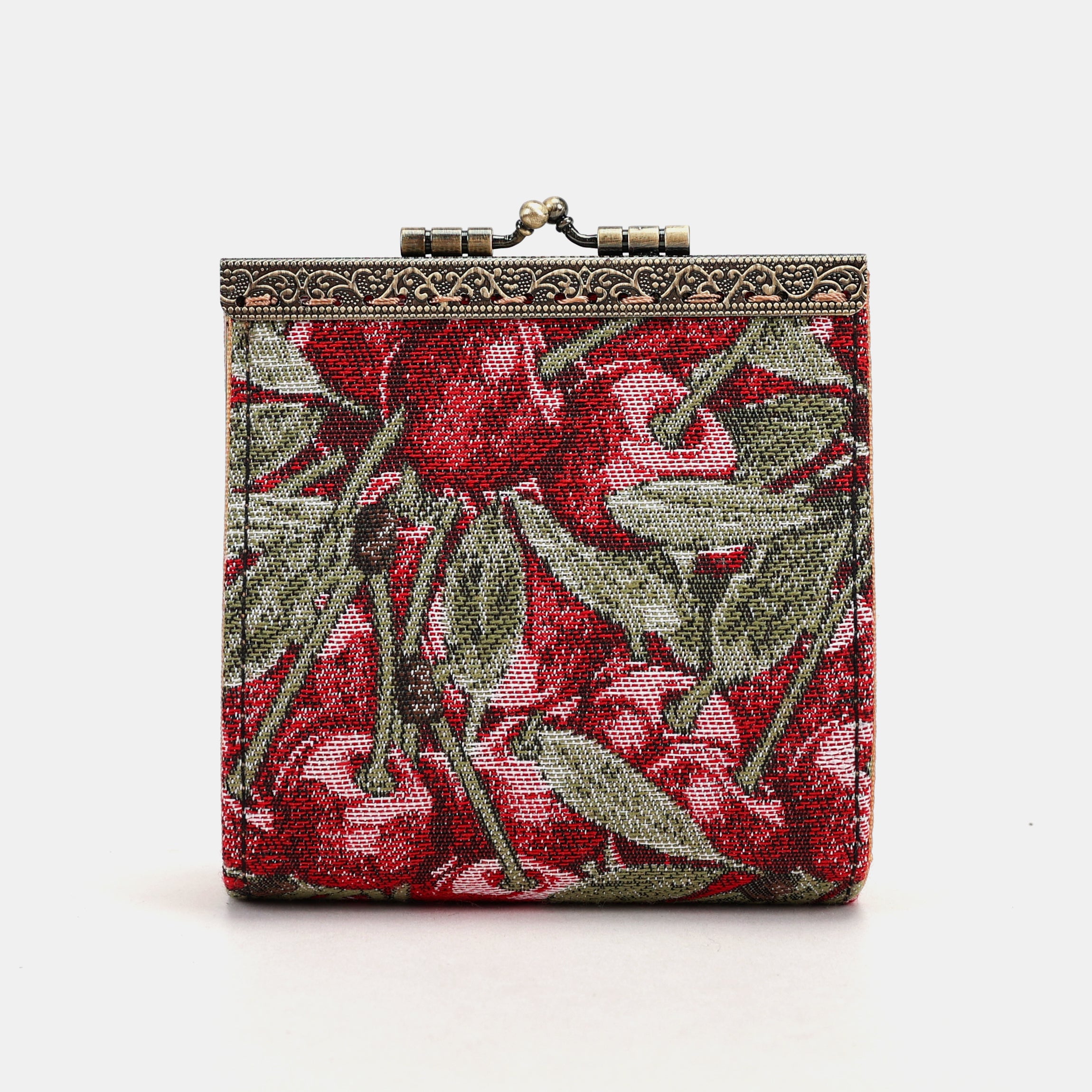 Cherry Cascade Card Wallet Carpetbag of America 17 slots front